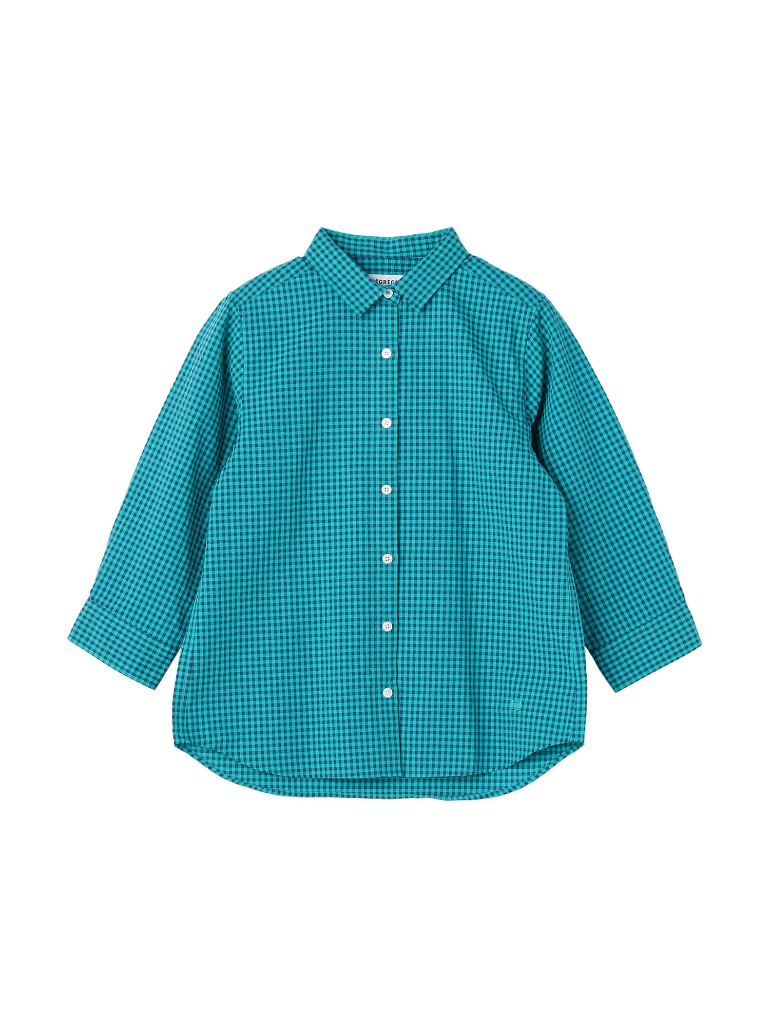 McGREGOR<ウィメンズ>【UVガード】サッカーギンガムシャツ グリーン L