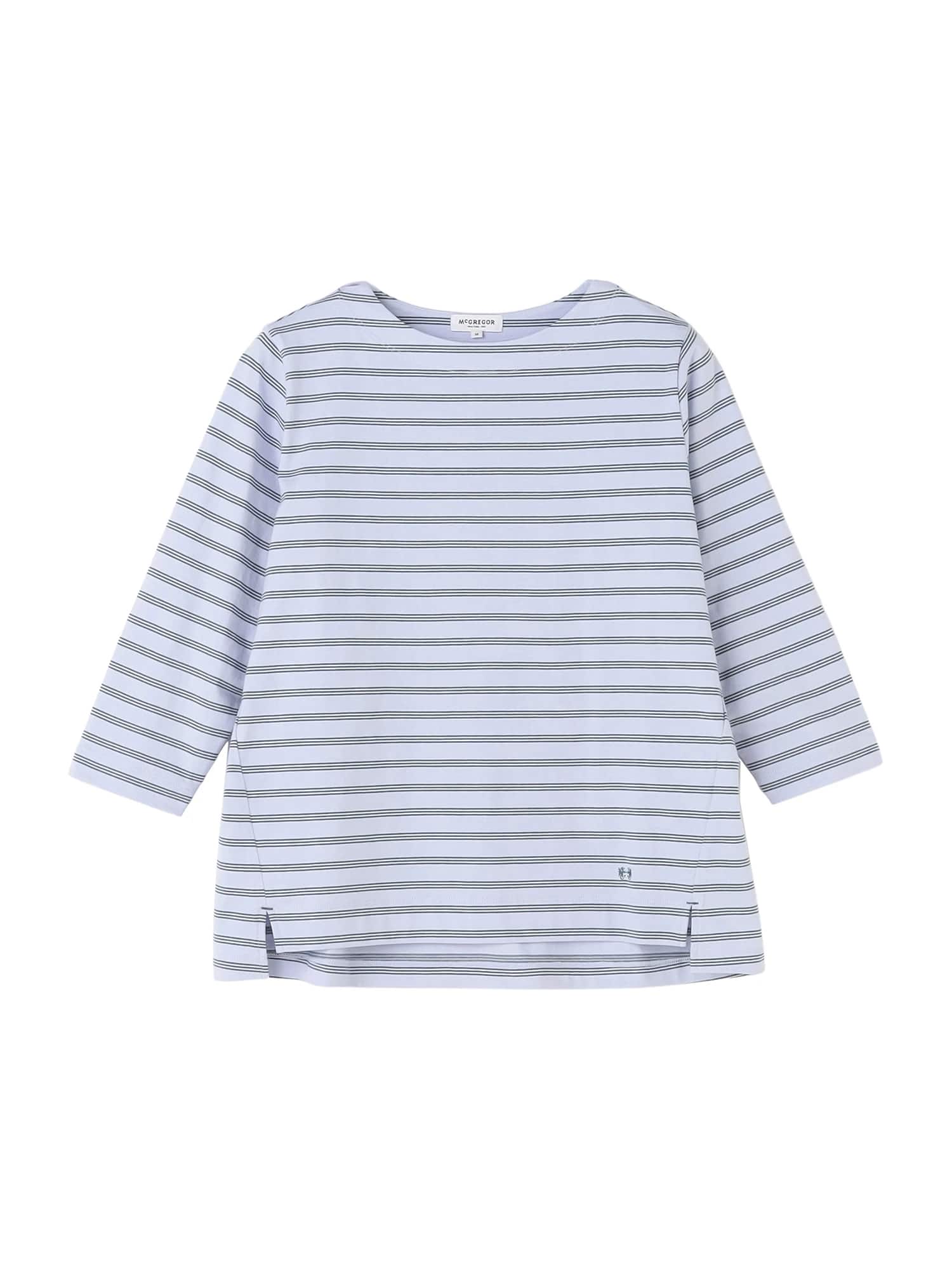 McGREGOR<ウィメンズ>コットンボーダーT ライトブルー M