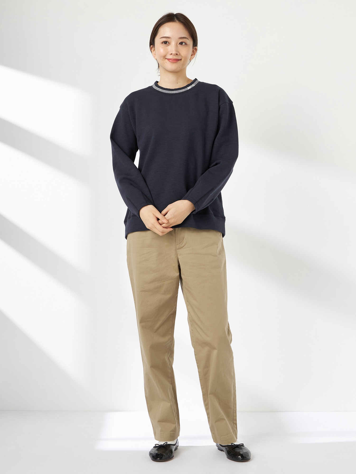 McGREGOR<ウィメンズ>コクーンシルエットスウェット ネイビー M