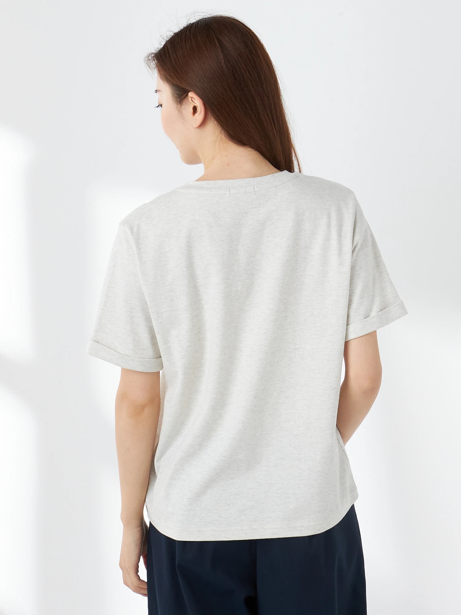 McGREGOR<ウィメンズ>刺繍Tシャツ ナチュラル L