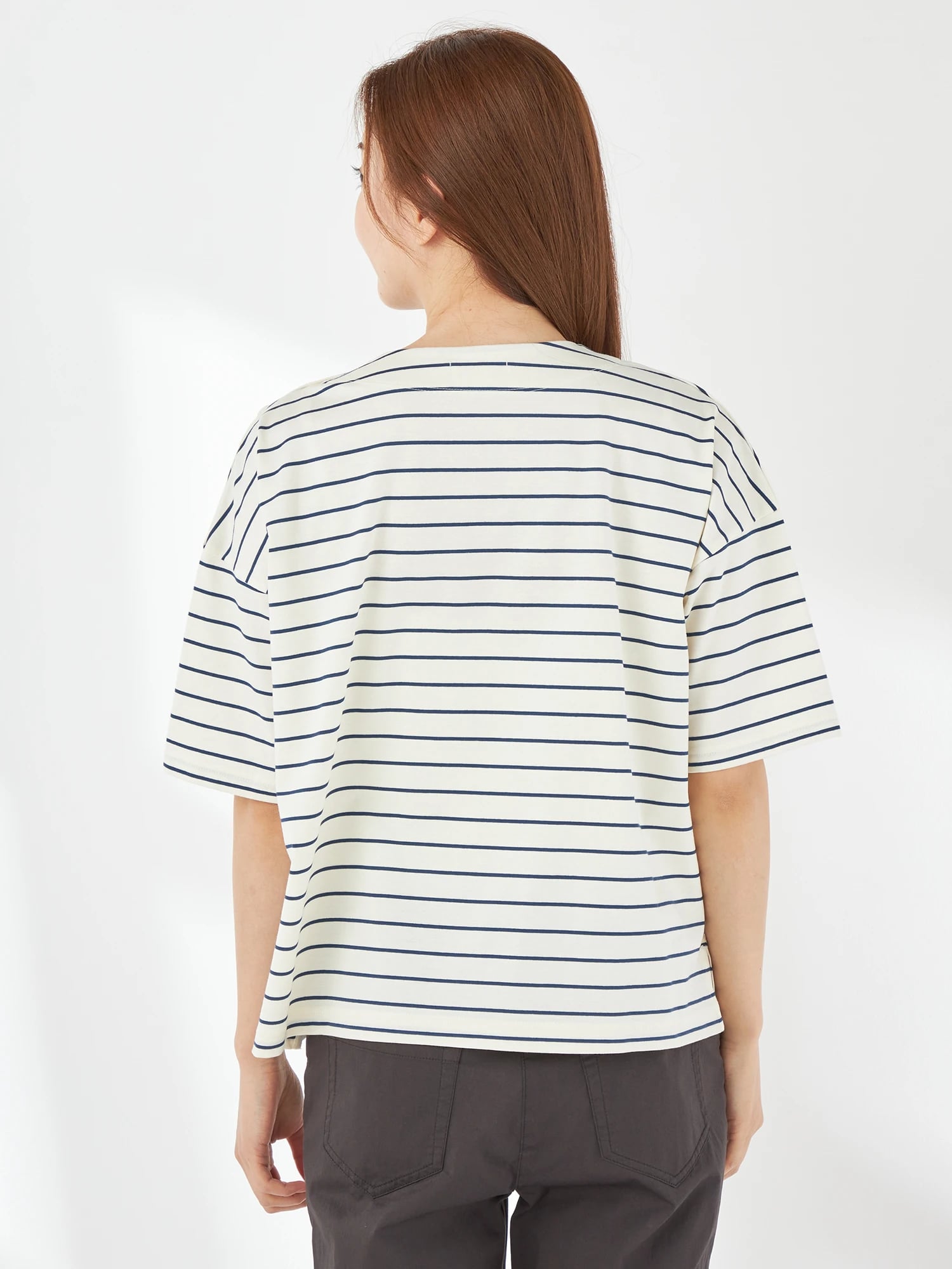 McGREGOR<ウィメンズ>マリンパネルボーダー アイボリー L