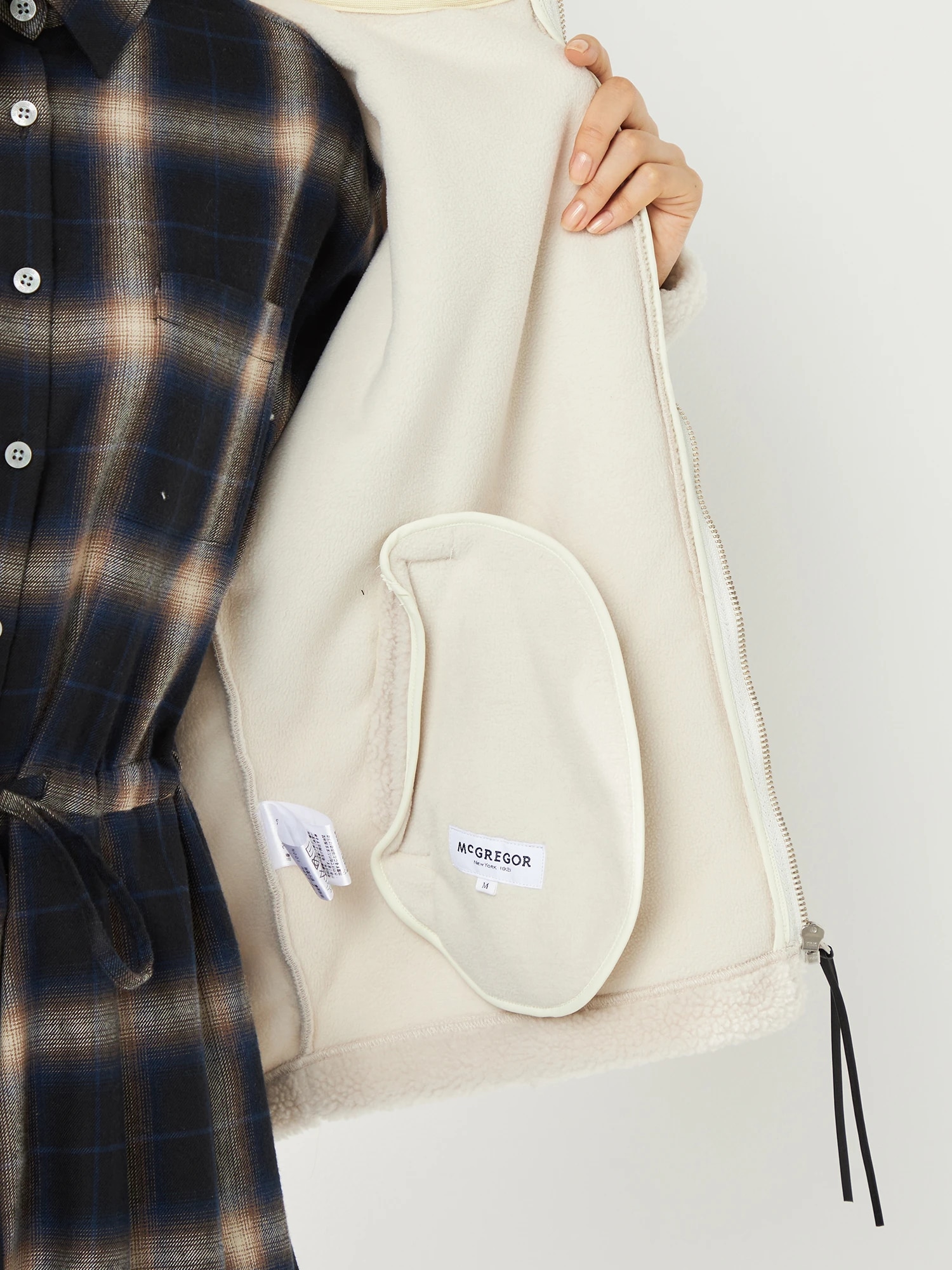 McGREGOR<ウィメンズ>ボアブルゾン アイボリー M