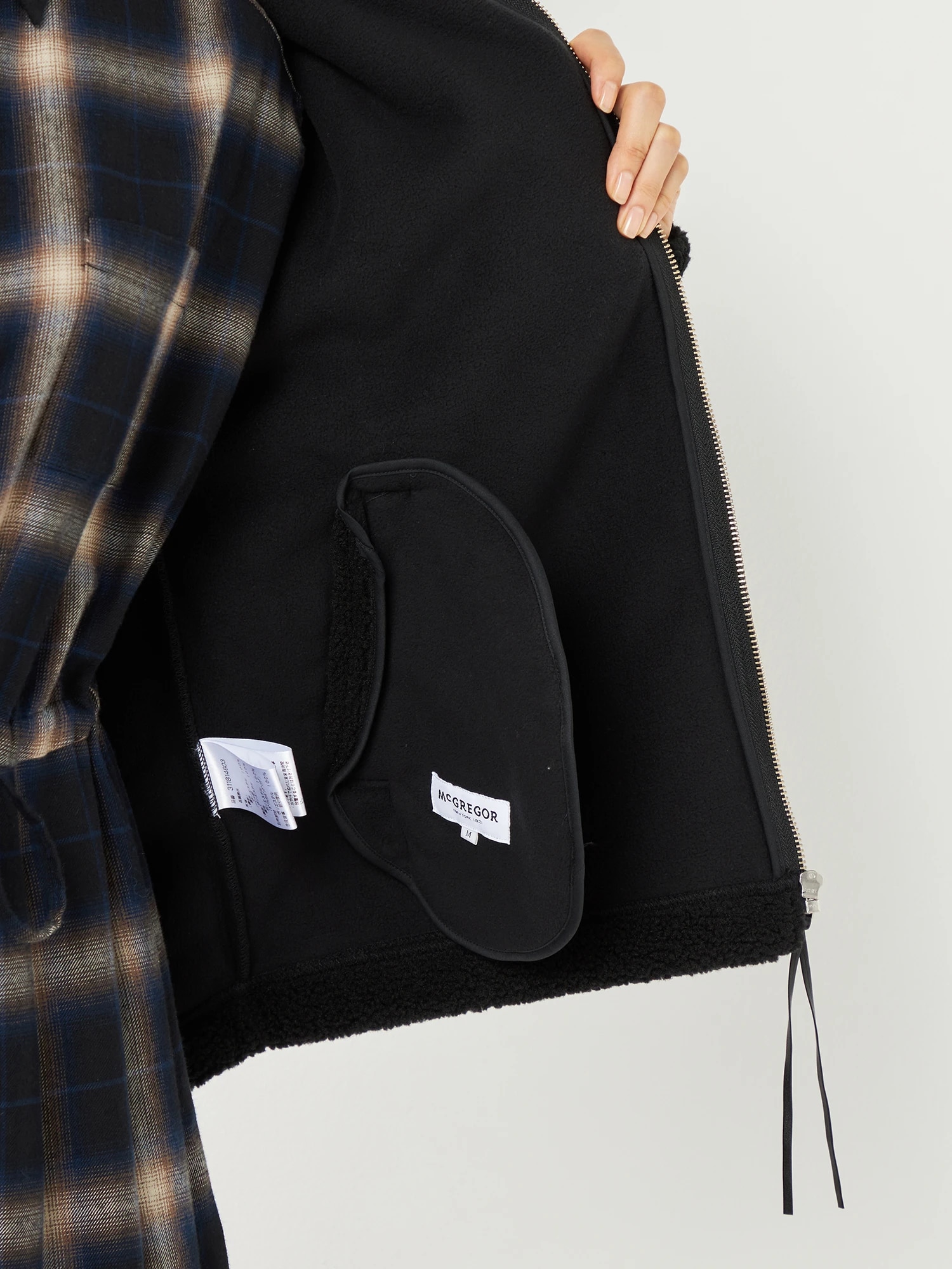 McGREGOR<ウィメンズ>ボアブルゾン ブラック L