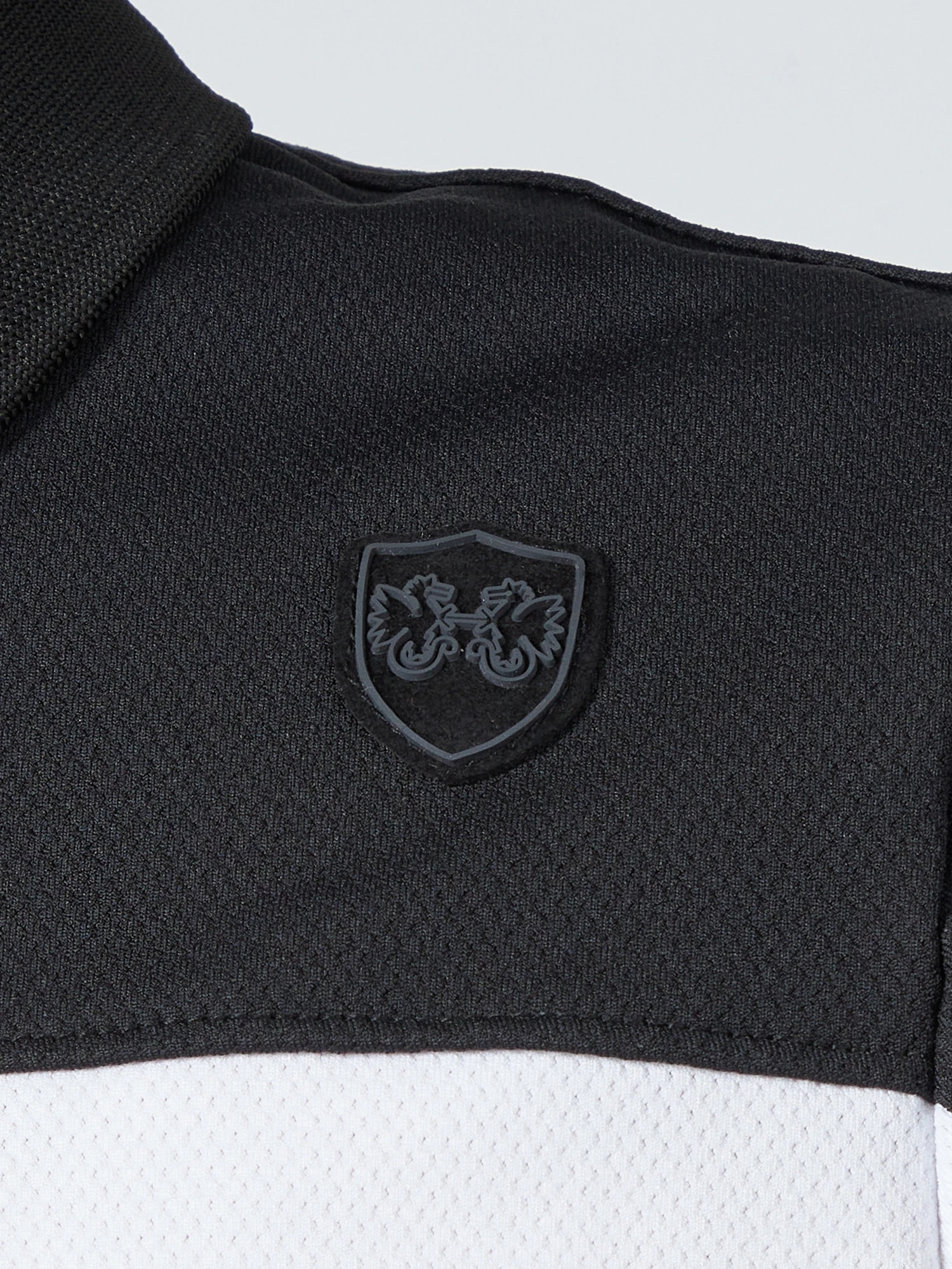 McGREGOR GOLF<ウィメンズ>ハーフスリーブバイカラーポロ ブラック M