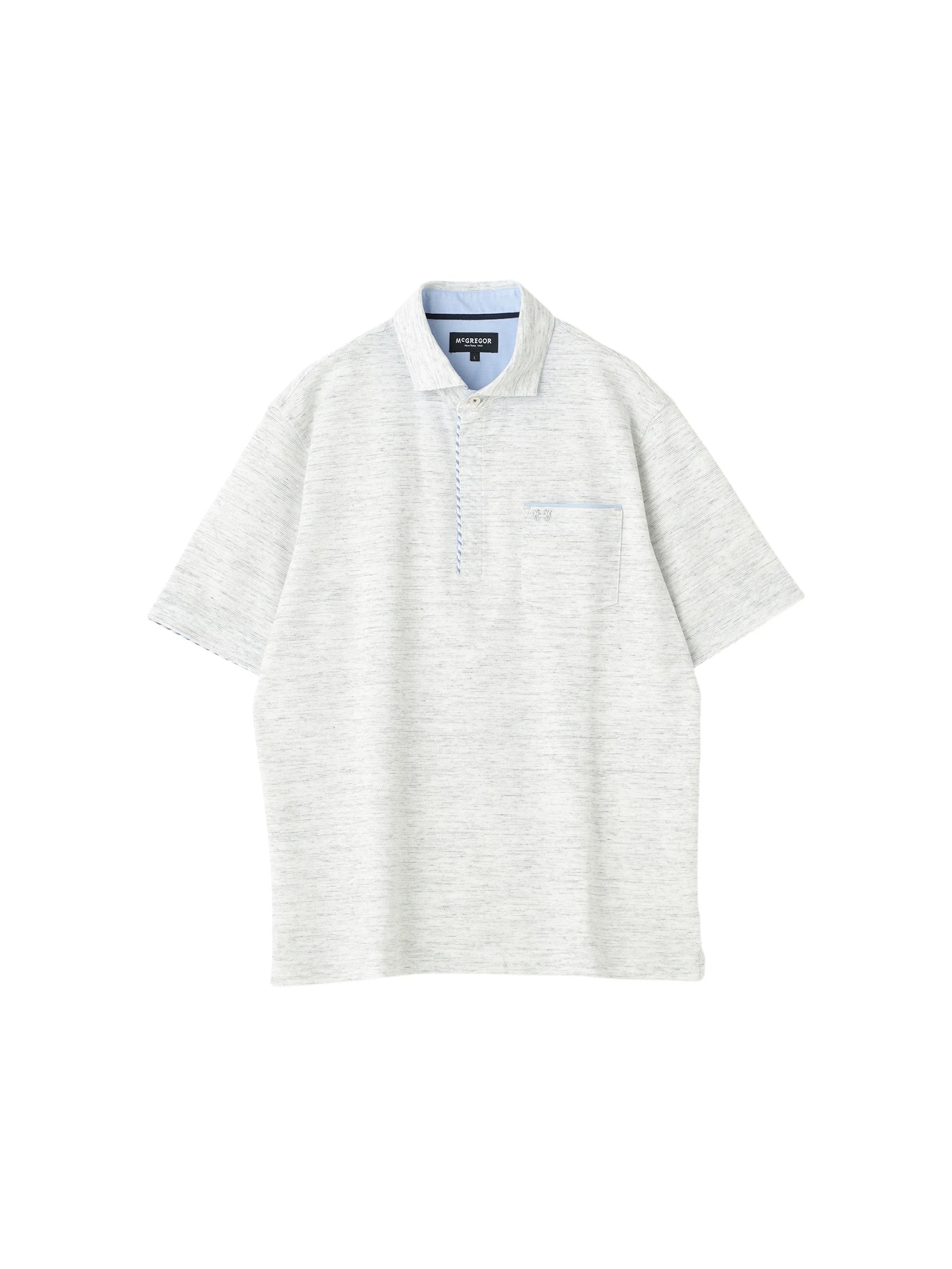 McGREGOR<メンズ>UVドライポロシャツ シルバーグレー XL