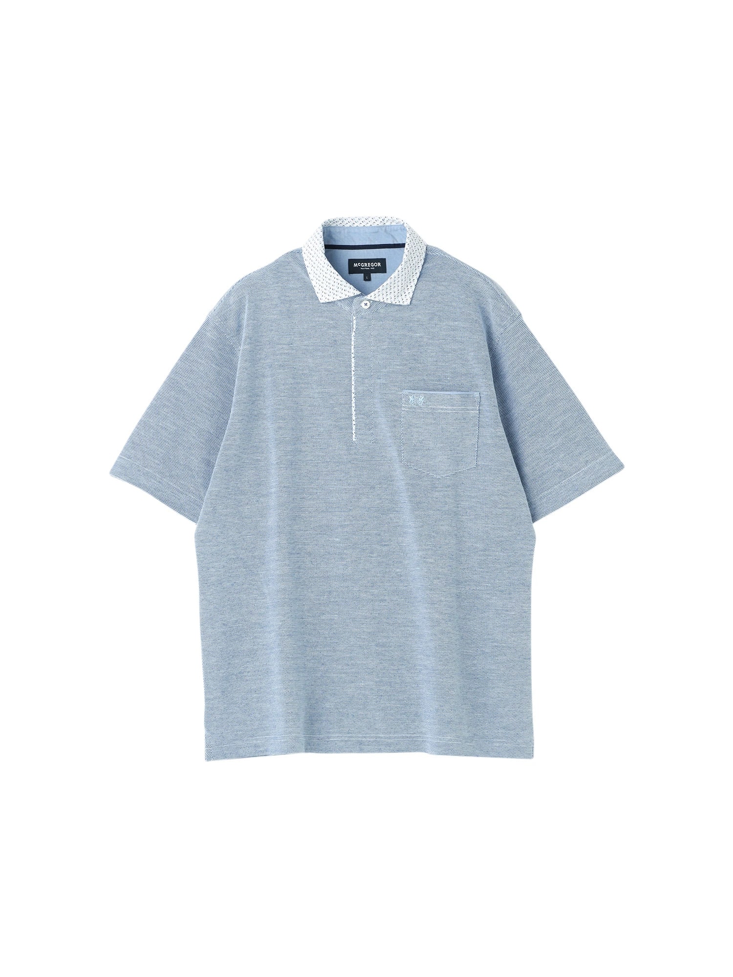 McGREGOR<メンズ>UVドライポロシャツ アクアブルー L