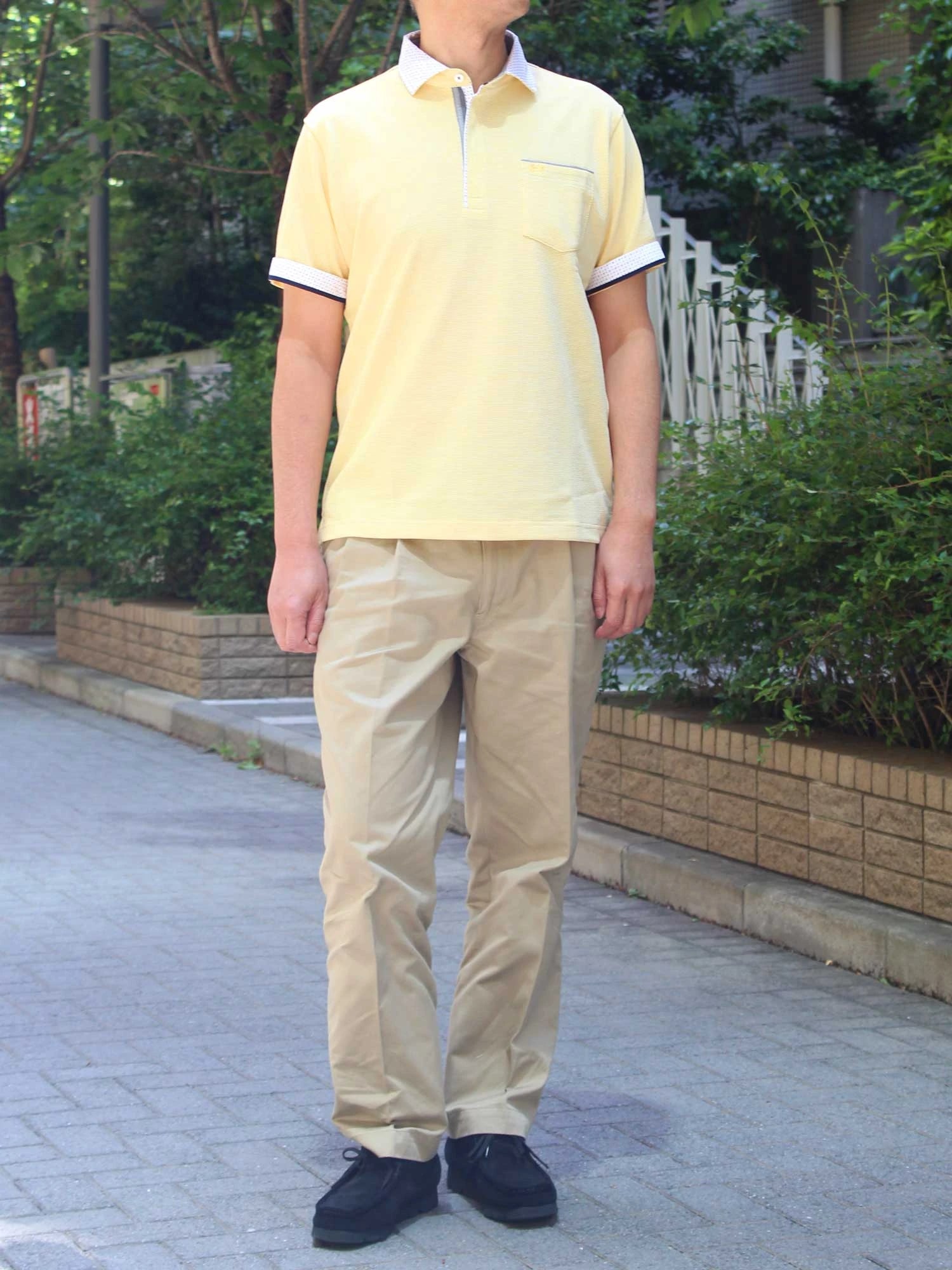 McGREGOR<メンズ>UVドライポロシャツ ゴールドイエロー XL