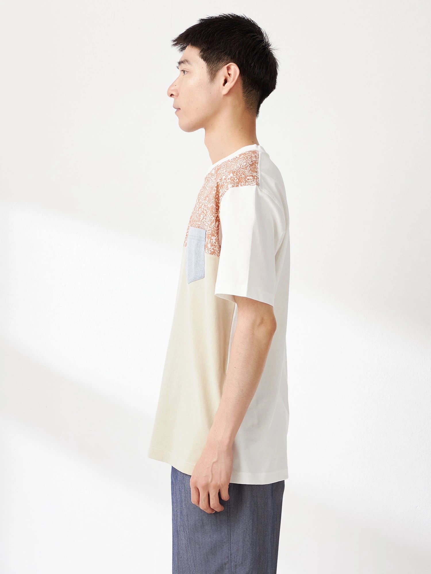 McGREGOR<メンズ>アーカイブリゾートブロッキングTシャツ アイボリー L