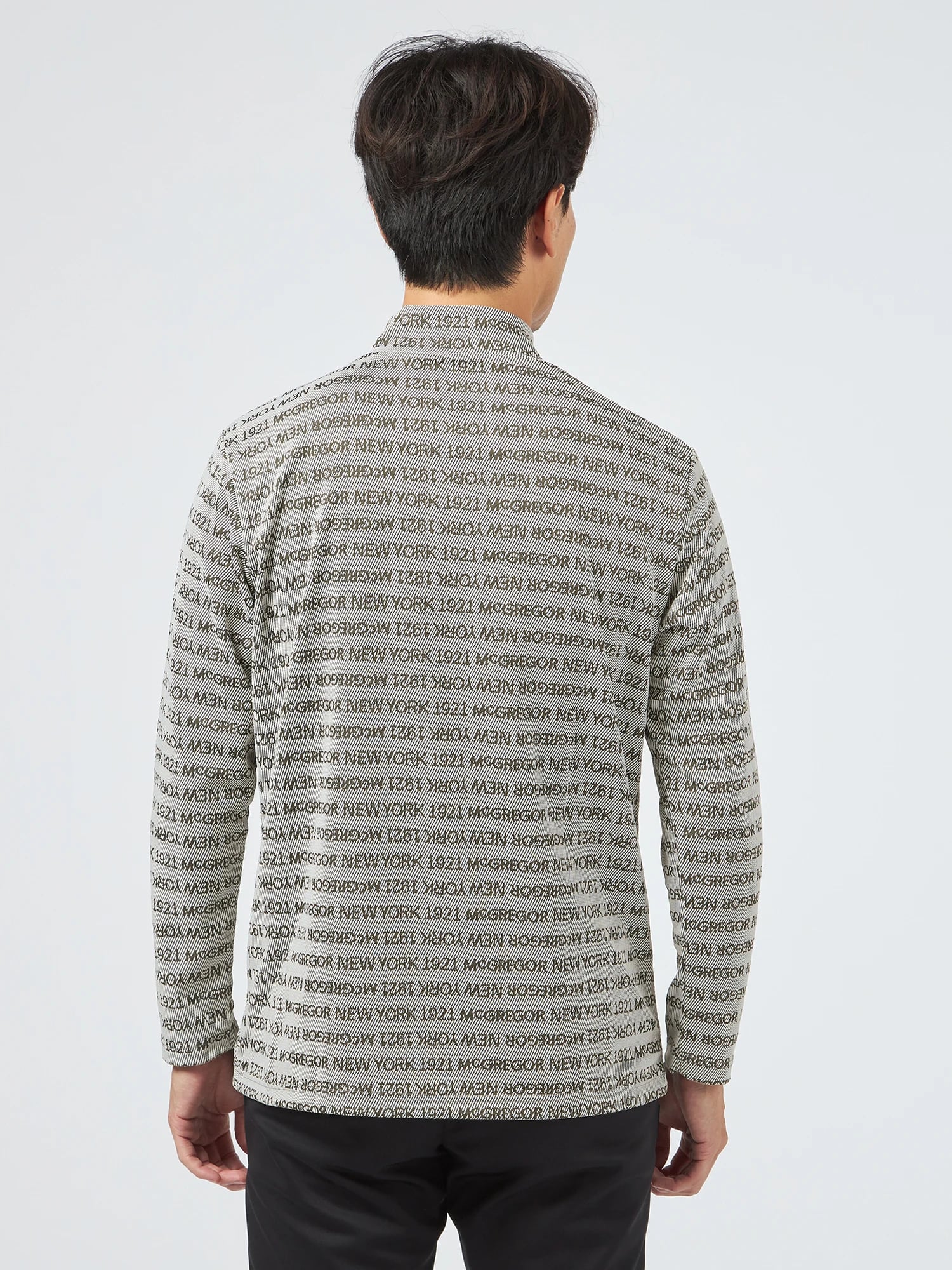 McGREGOR GOLF<メンズ> ジャカードモックネック ブラック L