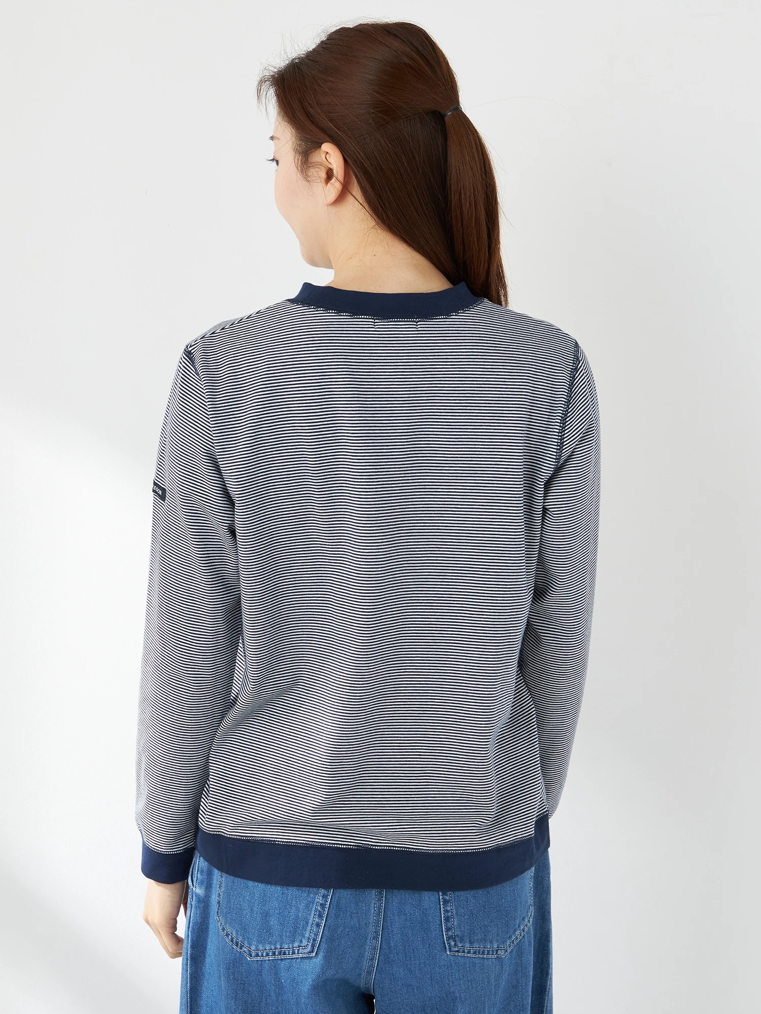 McGREGOR<ウィメンズ>ボーダーT ネイビー M