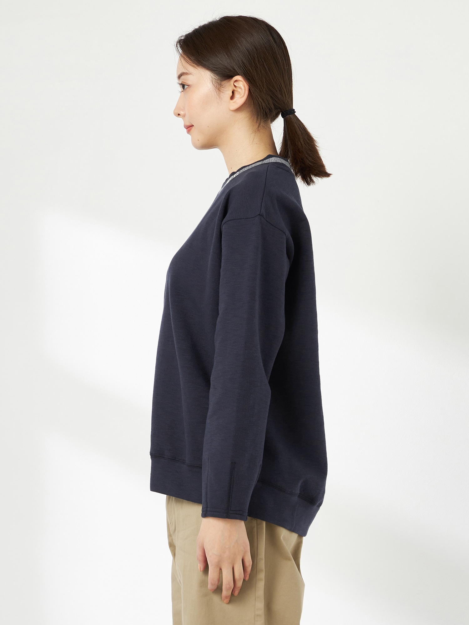 McGREGOR<ウィメンズ>コクーンシルエットスウェット ネイビー M