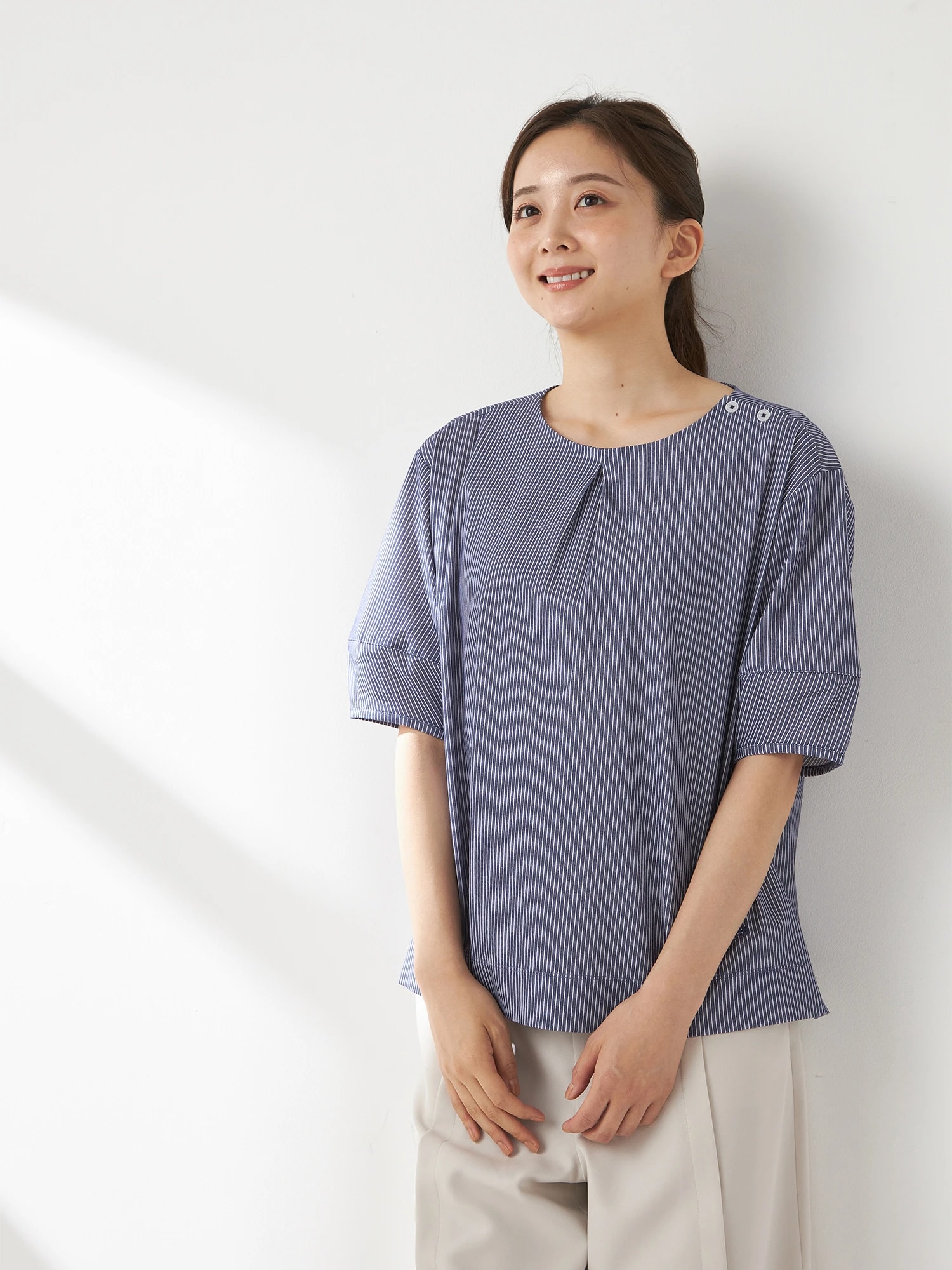 McGREGOR<ウィメンズ>【接触冷感】アーネストプルオーバー ミディアムネイビー M