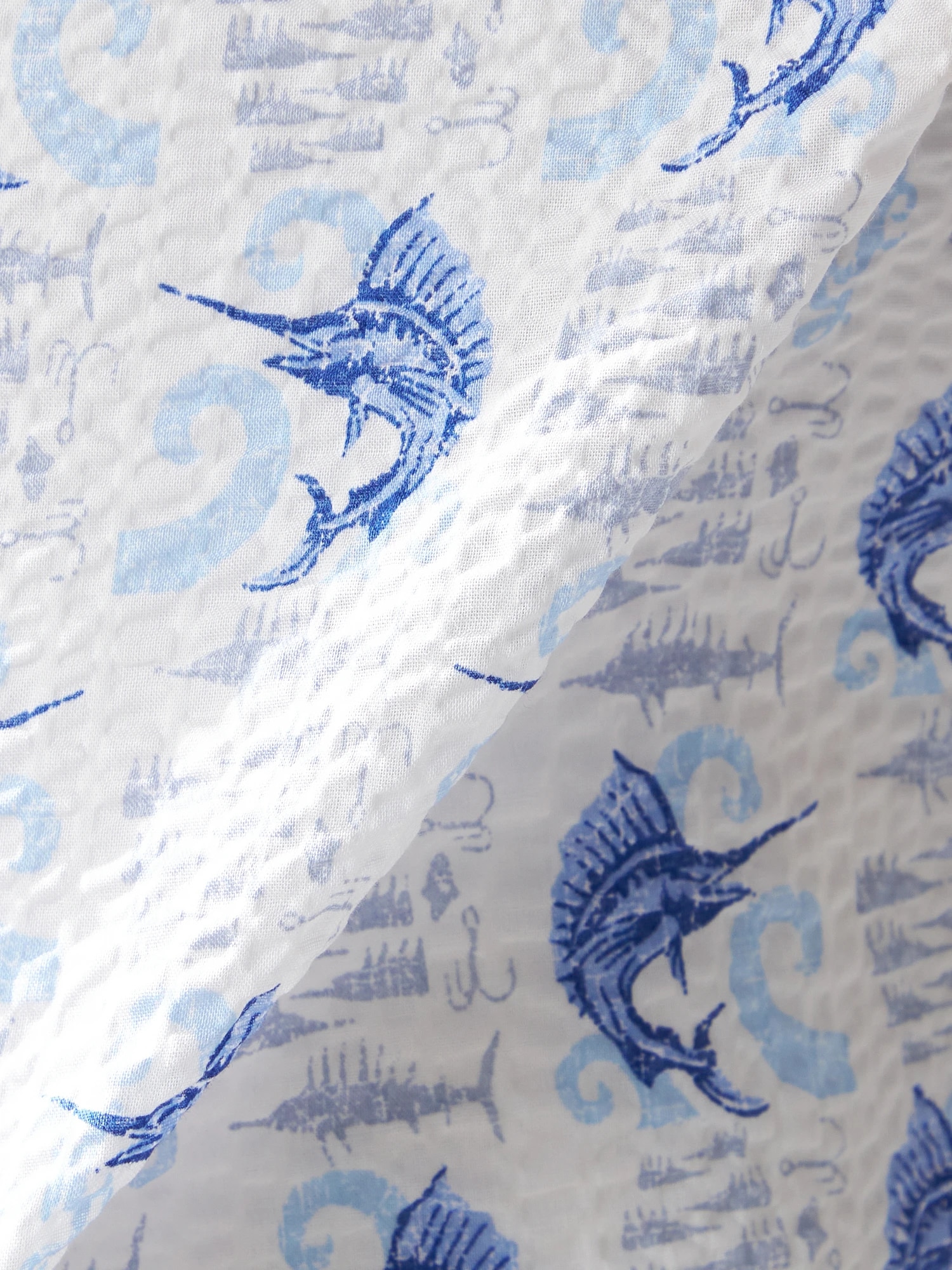 McGREGOR<メンズ>リゾート柄シャツ(カジキ) アイボリー L