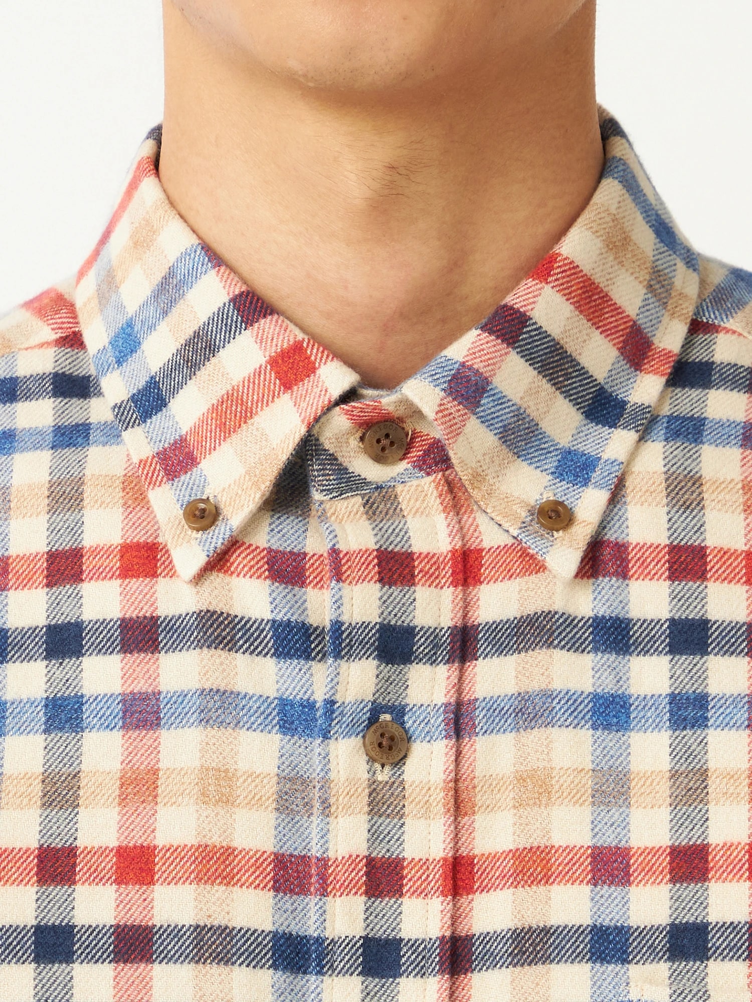 McGREGOR<メンズ>三つ杢カジュアルチェック サンドベージュ M