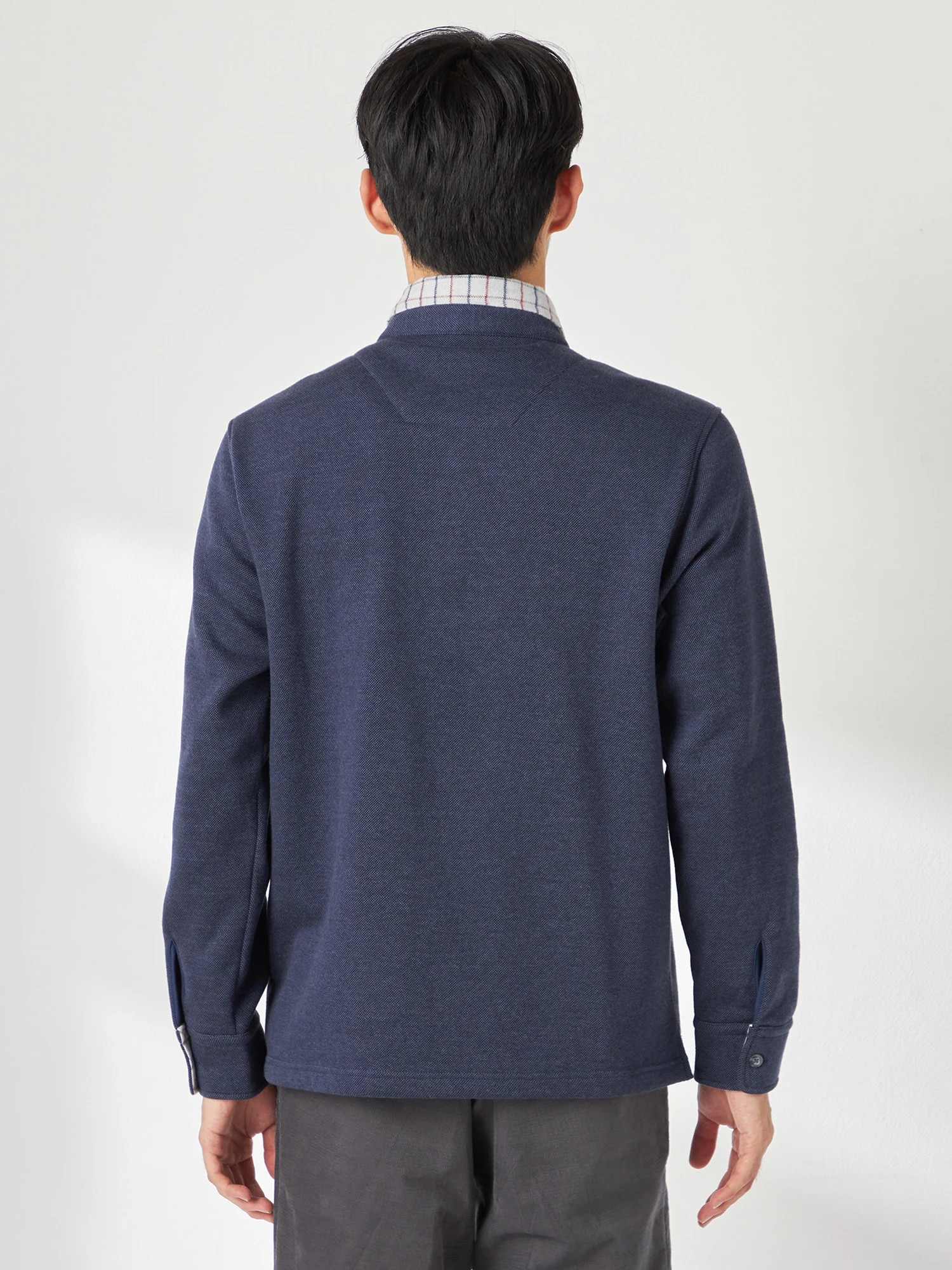 McGREGOR<メンズ>裏ボアフェイクレイヤードカットソー ネイビー M