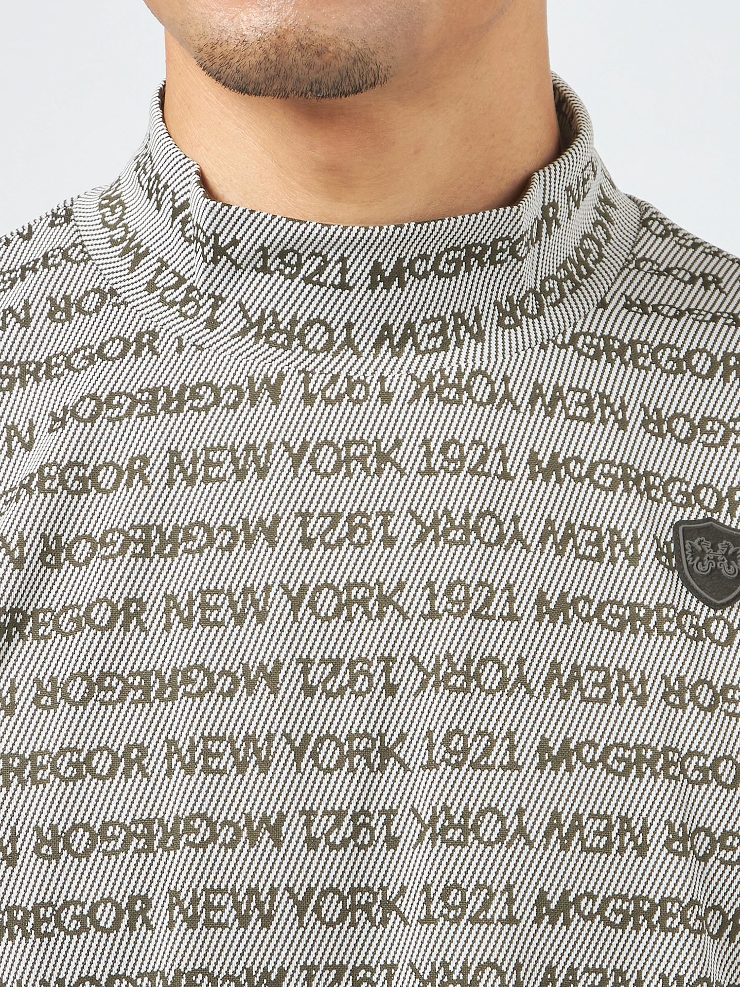 McGREGOR GOLF<メンズ> ジャカードモックネック ブラック L