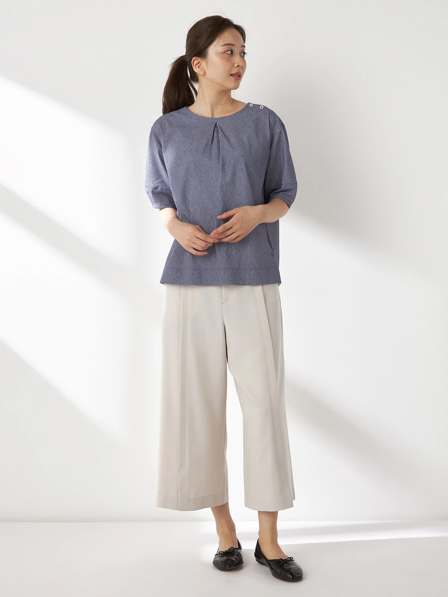 McGREGOR<ウィメンズ>【接触冷感】アーネストプルオーバー ミディアムネイビー M