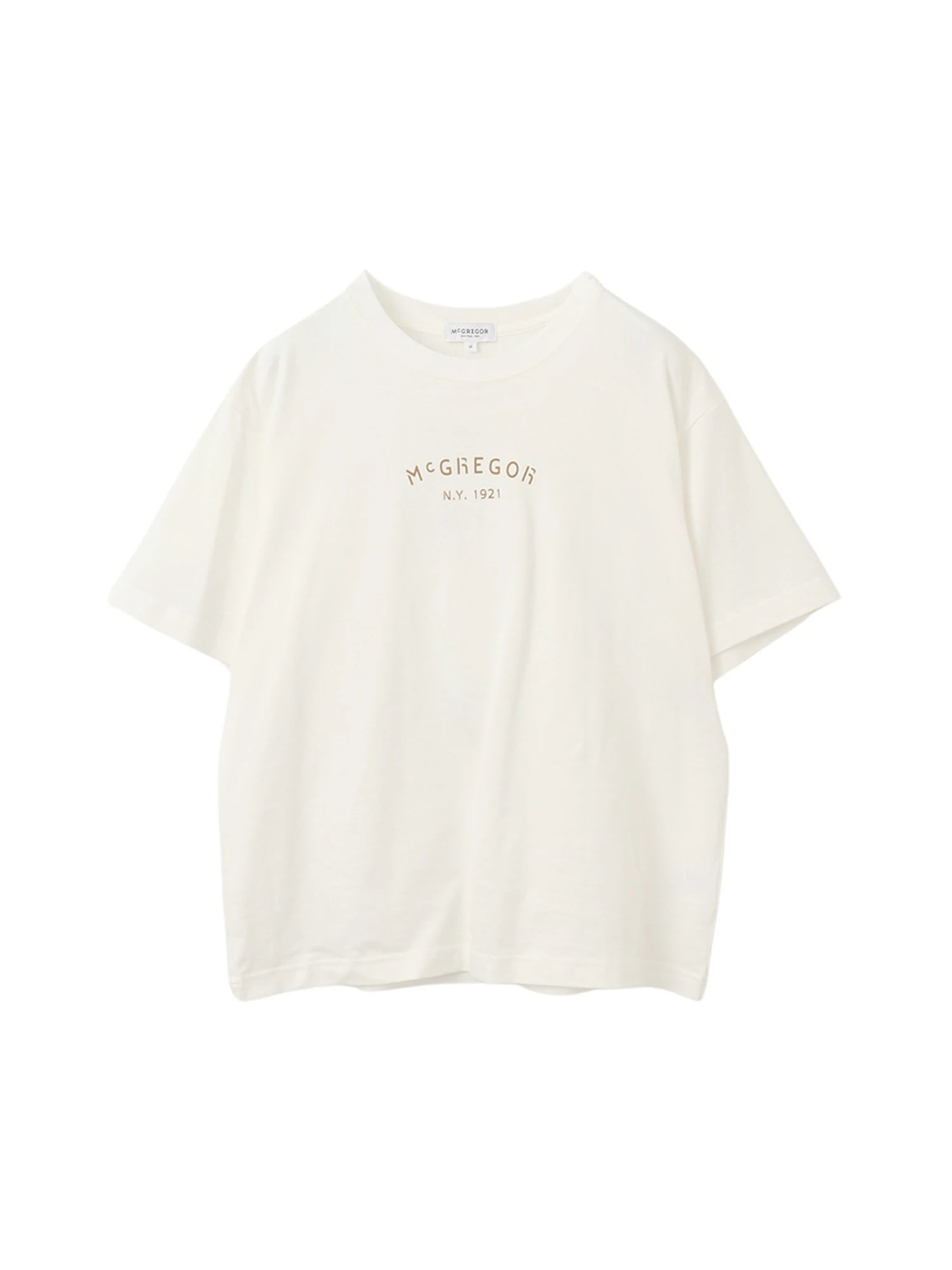 McGREGOR【ウィメンズ】コンパクト天竺ロゴTシャツ(M アイボリー  