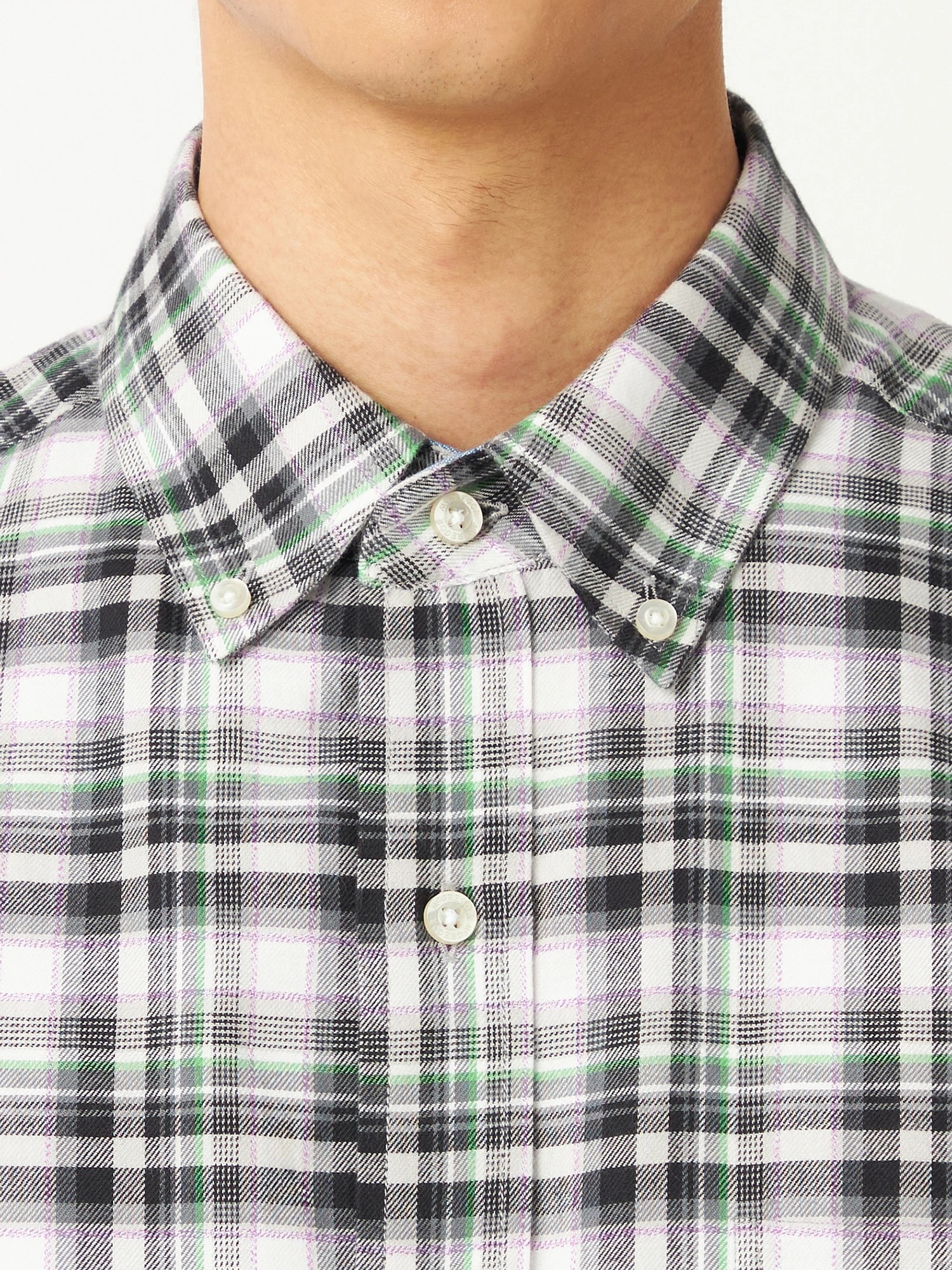 McGREGOR<メンズ>杢ラインチェック シルバーグレー L