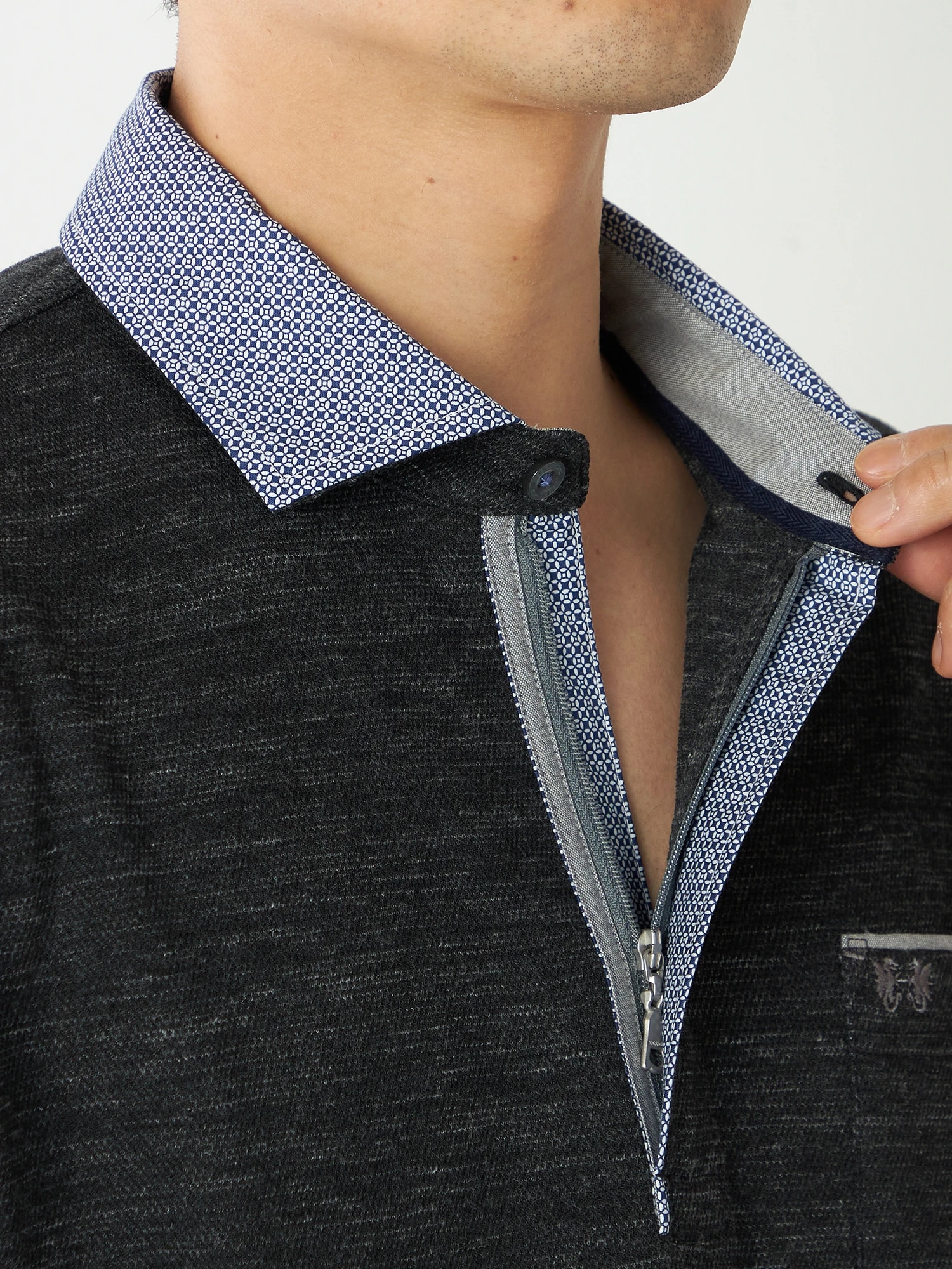 McGREGOR<メンズ>UVドライポロシャツ チャコール M