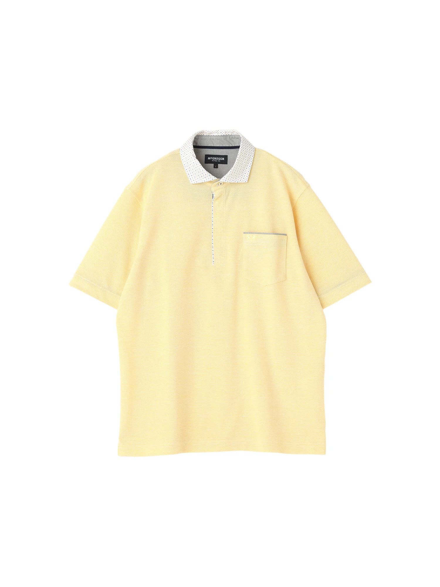 McGREGOR<メンズ>UVドライポロシャツ ゴールドイエロー XL