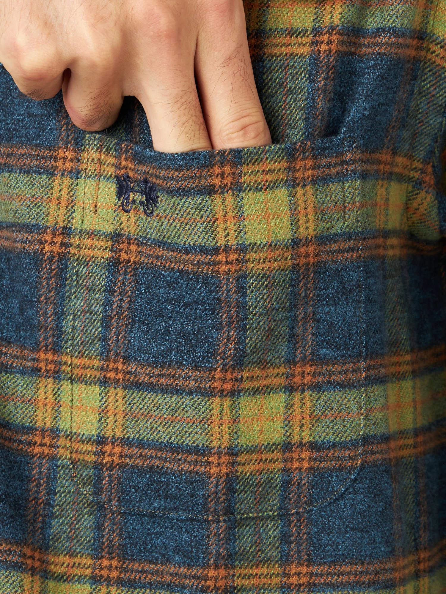 McGREGOR<メンズ>三つ杢チェック モス M