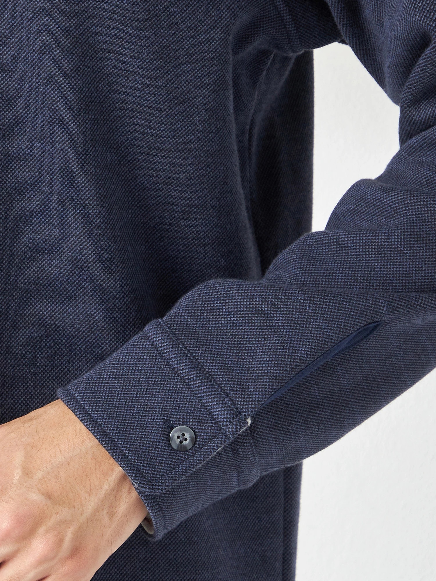 McGREGOR<メンズ>裏ボアフェイクレイヤードカットソー ネイビー L