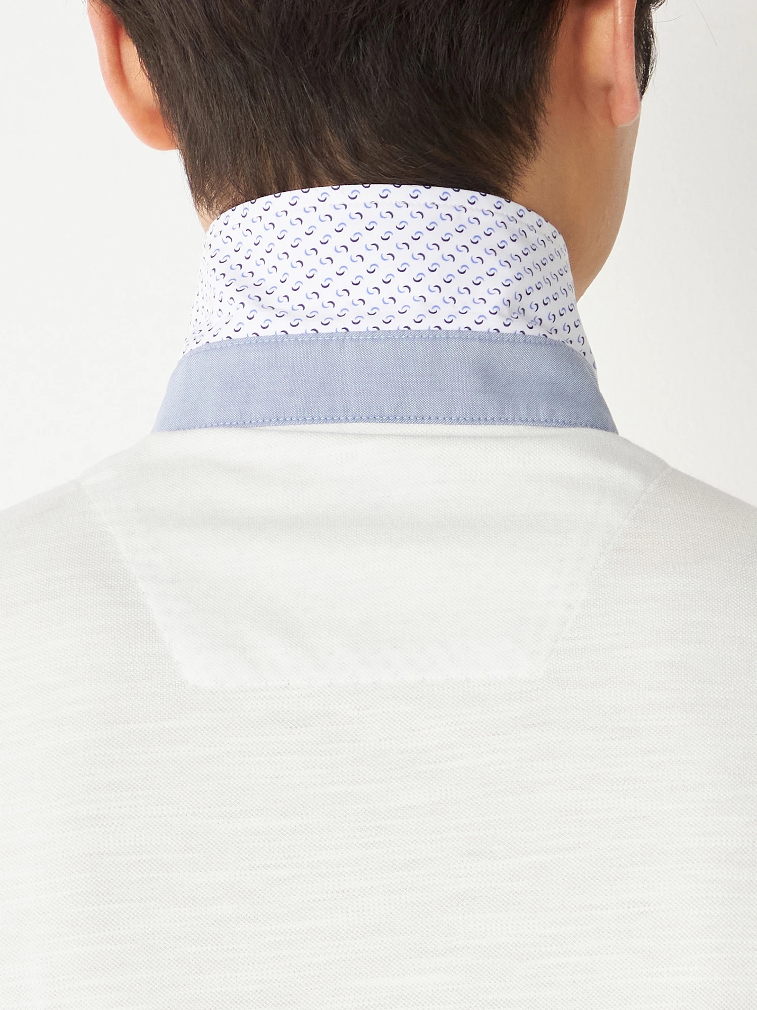 McGREGOR<メンズ>薄長袖ポロ襟裏布帛 アイボリー M