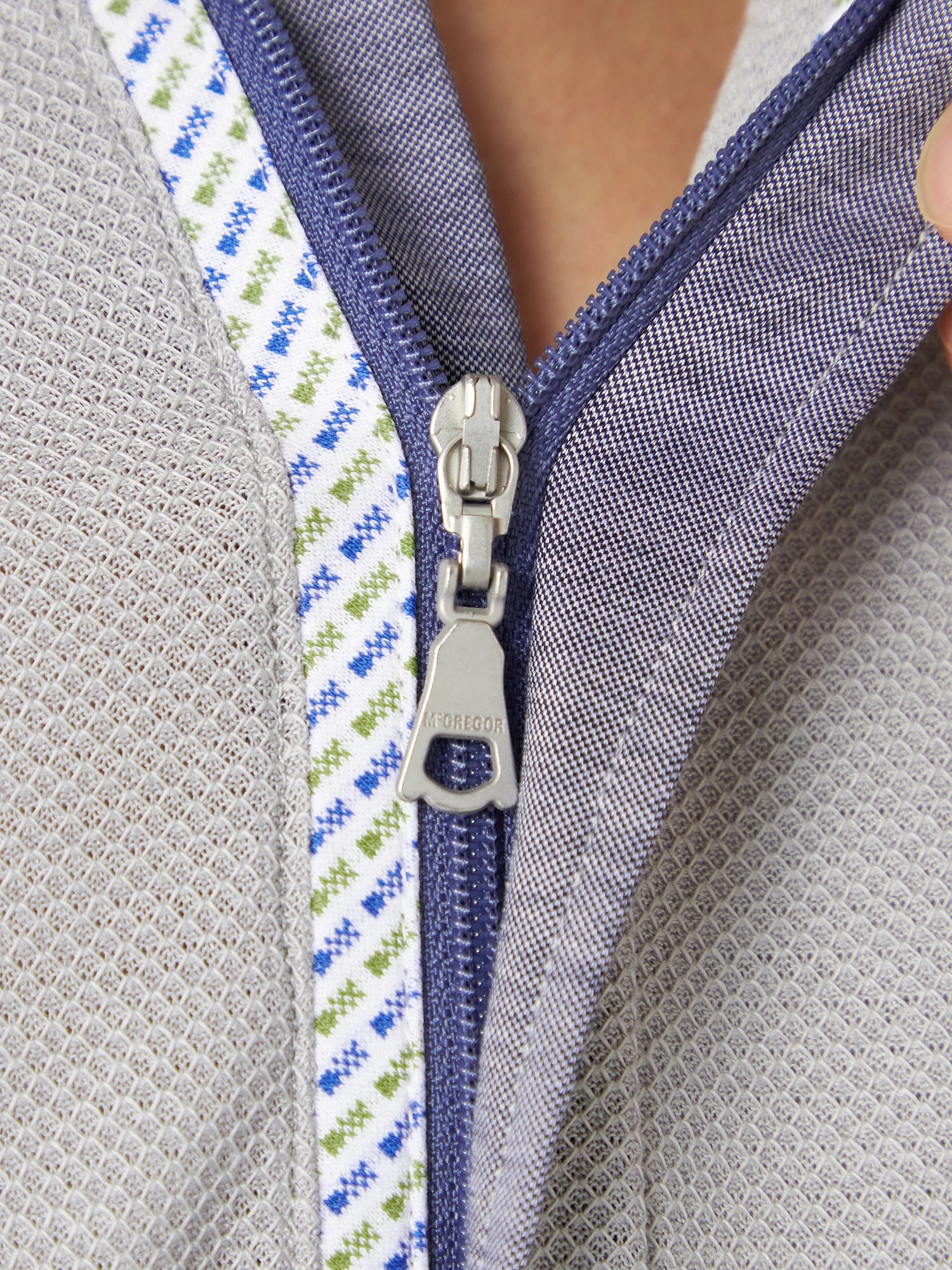 McGREGOR<メンズ>ジャージコンビポロ グレー M