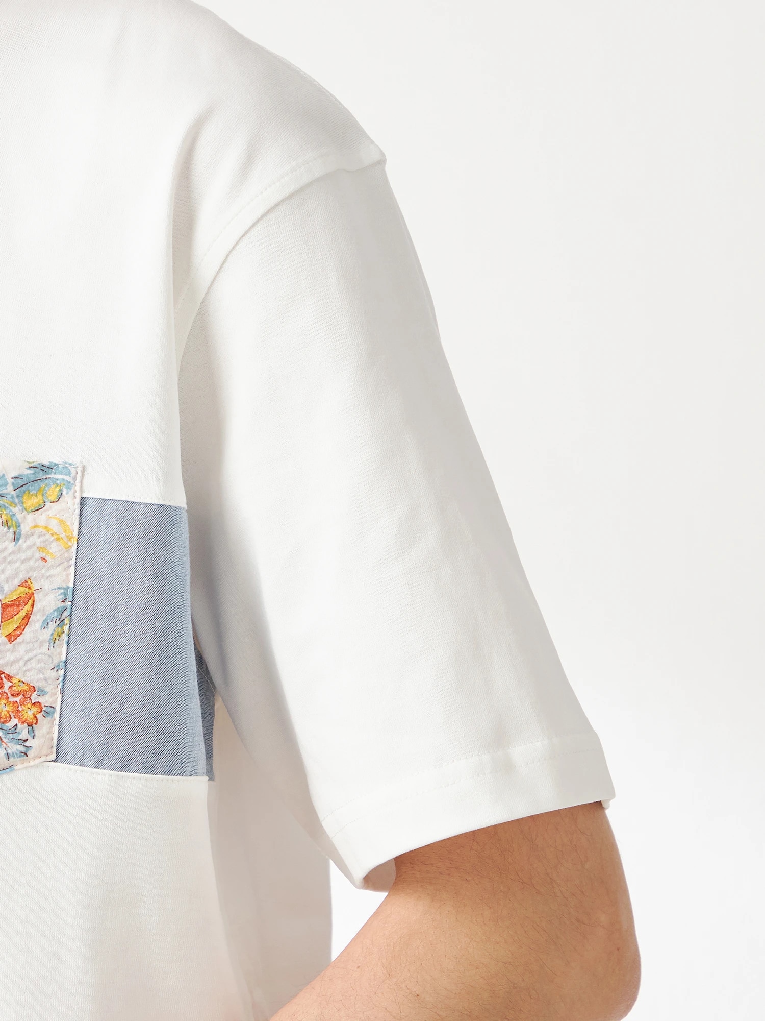 McGREGOR<メンズ>アーカイブリゾート胸切替Tシャツ アイボリー L