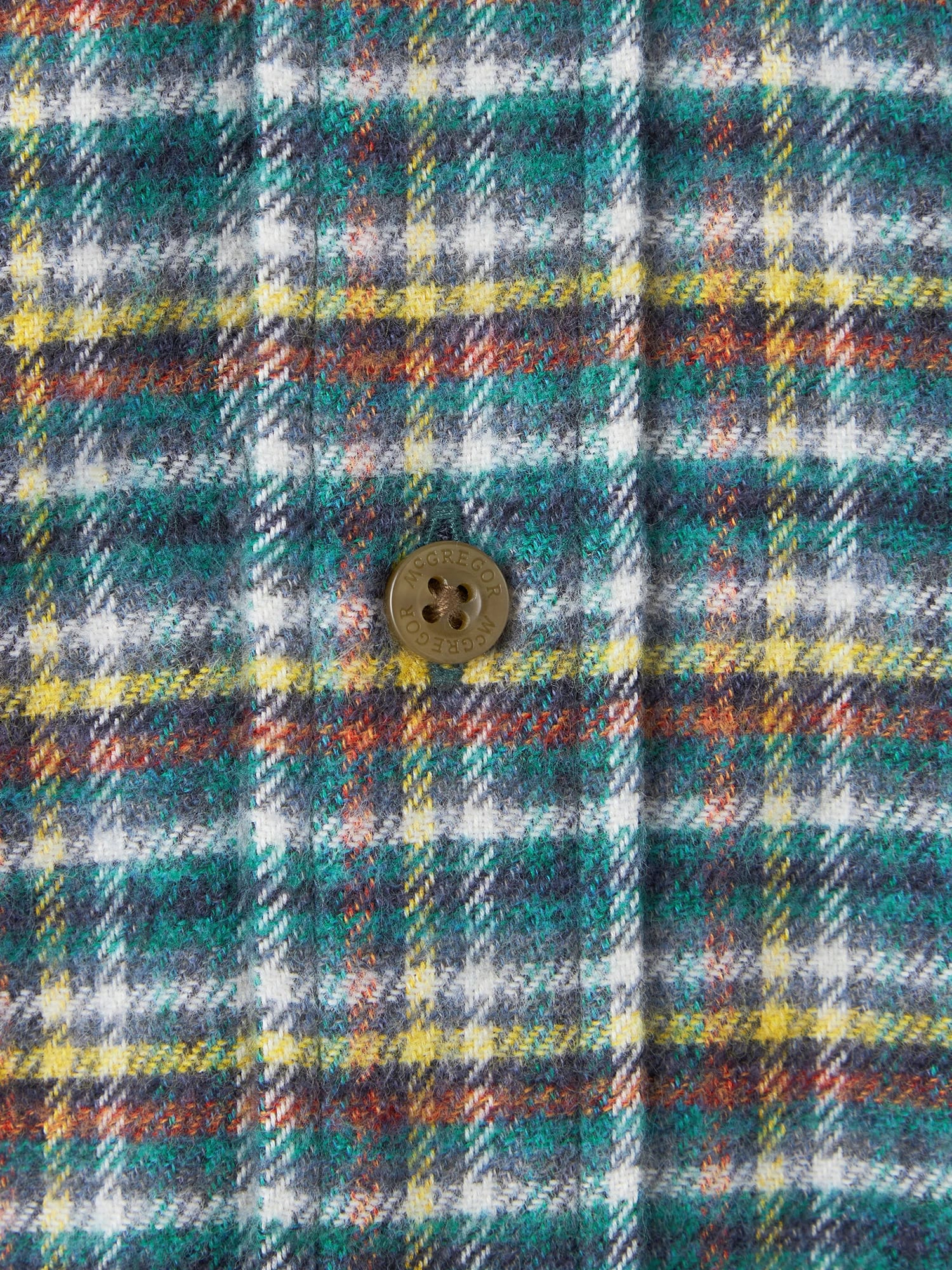 McGREGOR<メンズ>三つ杢シャツ グリーン M