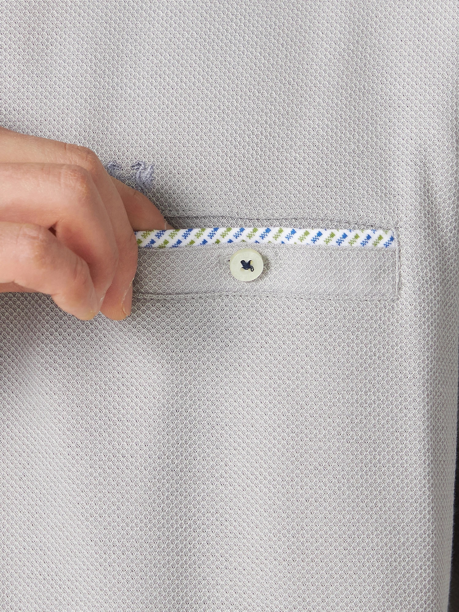 McGREGOR<メンズ>ジャージコンビポロ グレー L