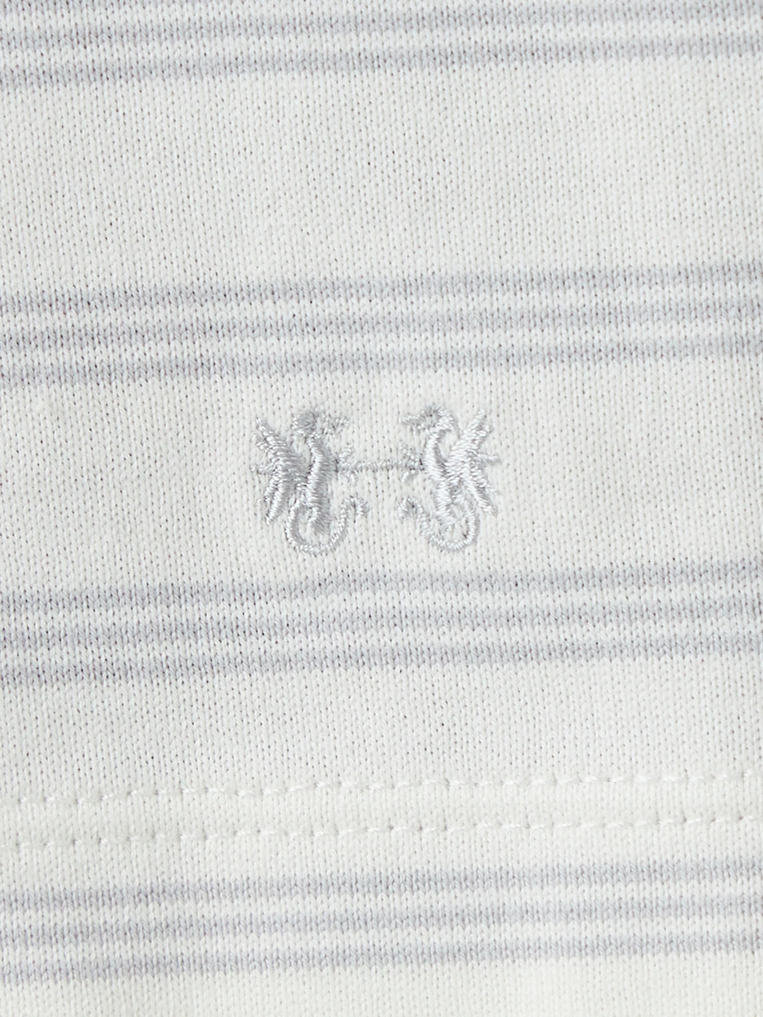 McGREGOR<ウィメンズ>コットンボーダーT アイボリー L