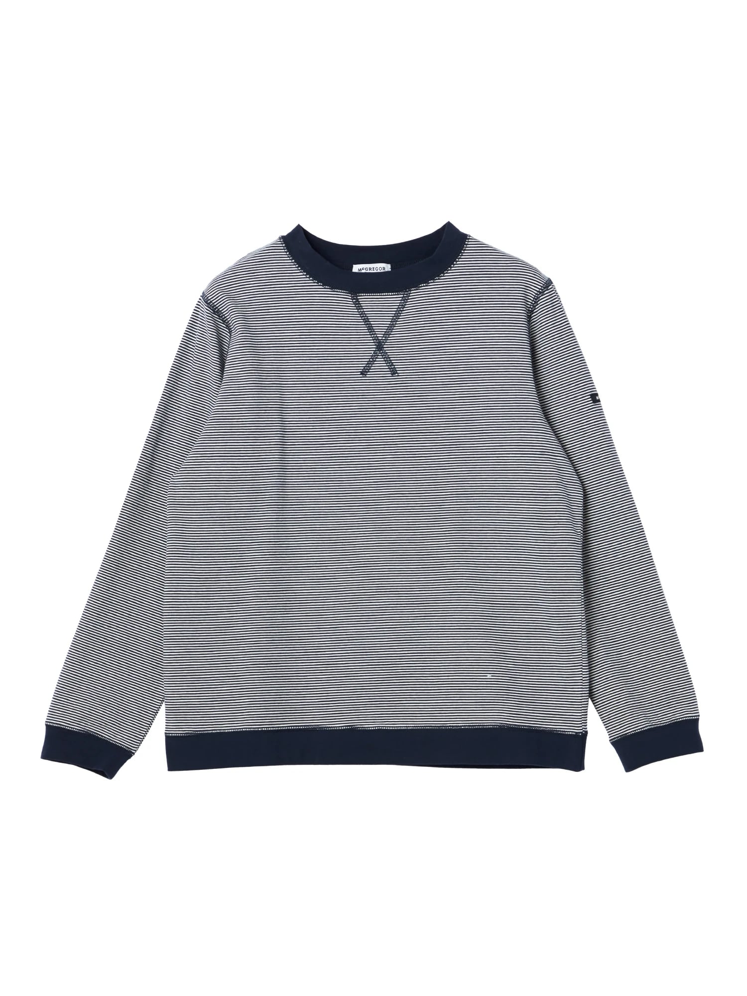 McGREGOR<ウィメンズ>ボーダーT ネイビー M