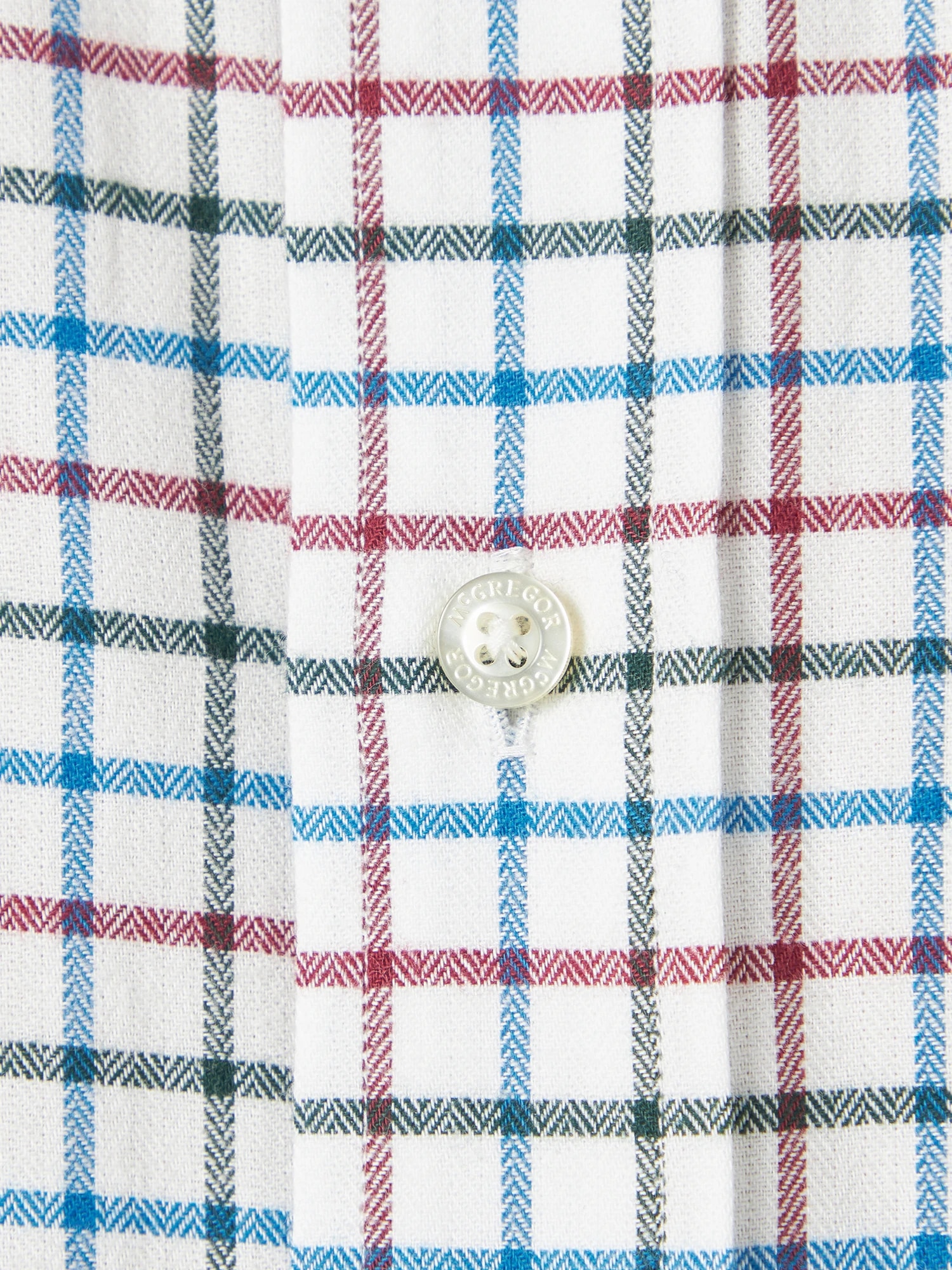 McGREGOR<メンズ>微起毛タッターソールシャツ ミディアムネイビー M