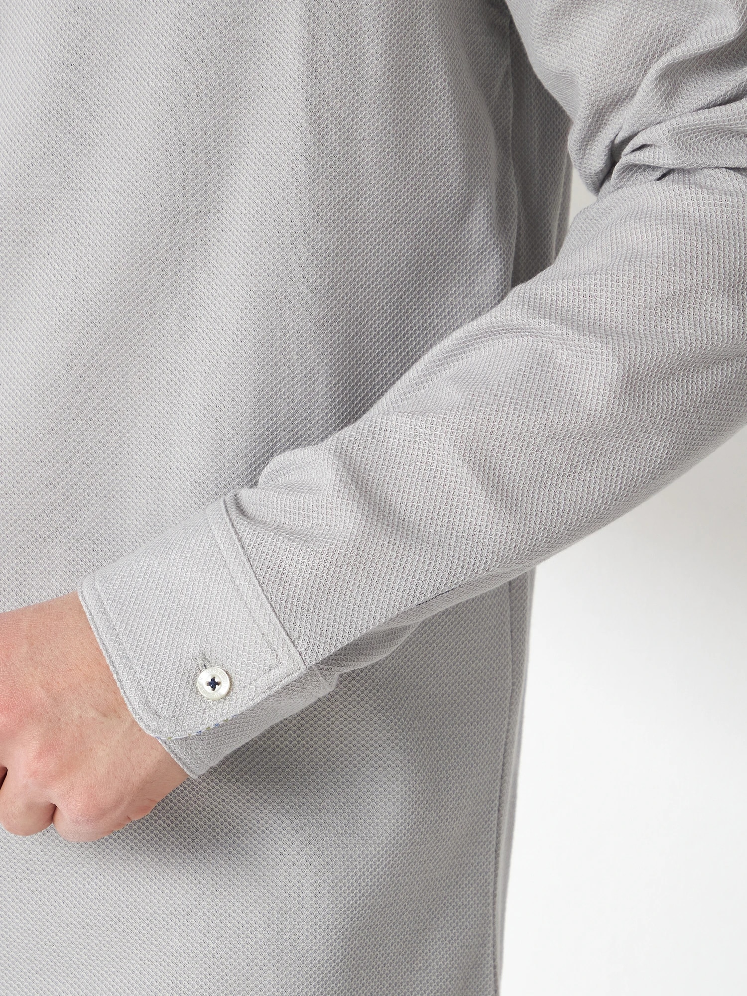 McGREGOR<メンズ>ジャージコンビポロ グレー L