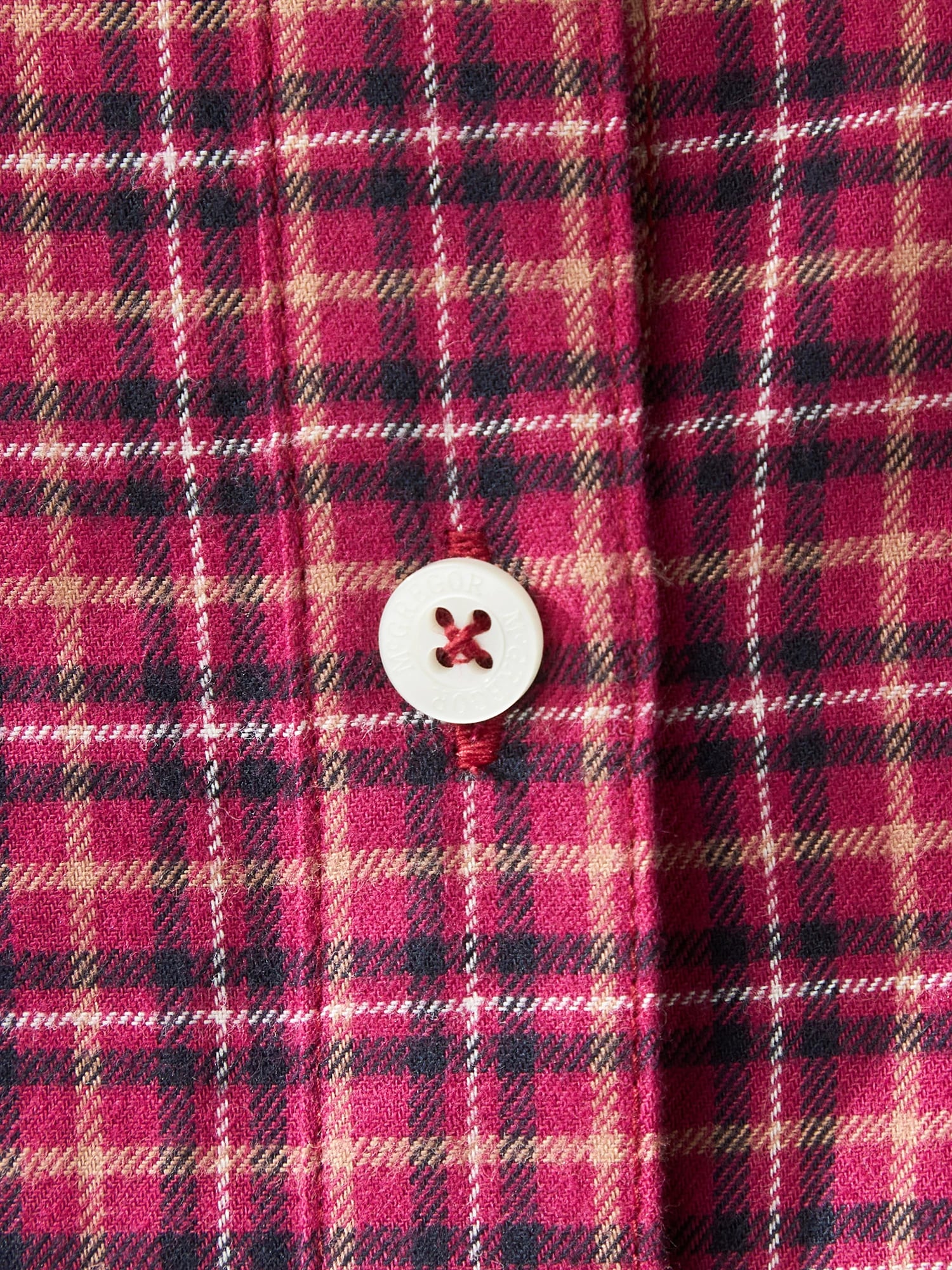 McGREGOR<ウィメンズ>32ビエラチェックシャツ ワイン L