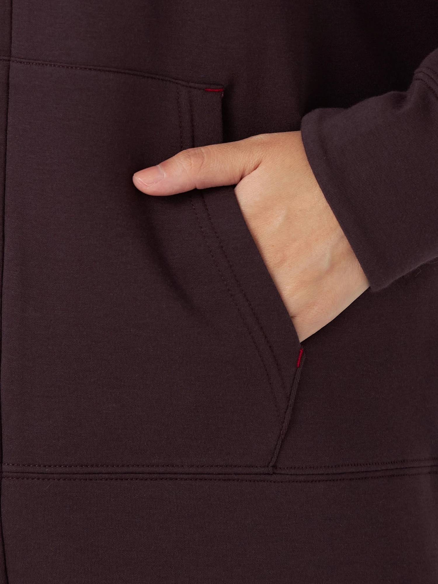 McGREGOR<ウィメンズ>スポーティジップパーカ- ダークブラウン M