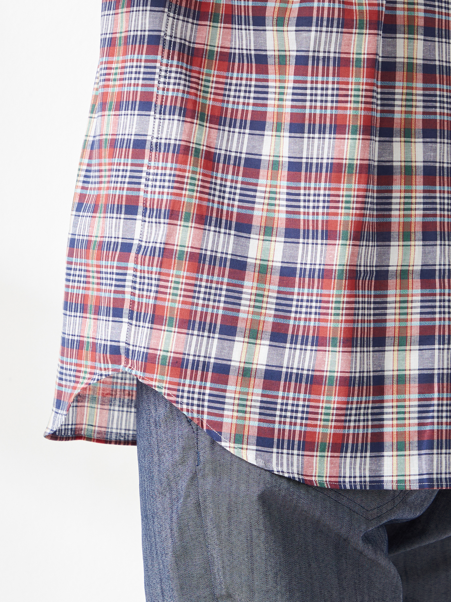 McGREGOR<メンズ>マドラスチェックシャツ レッド L