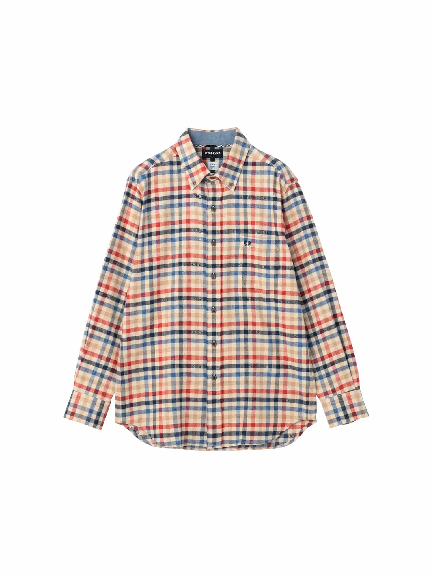 McGREGOR<メンズ>三つ杢カジュアルチェック サンドベージュ M