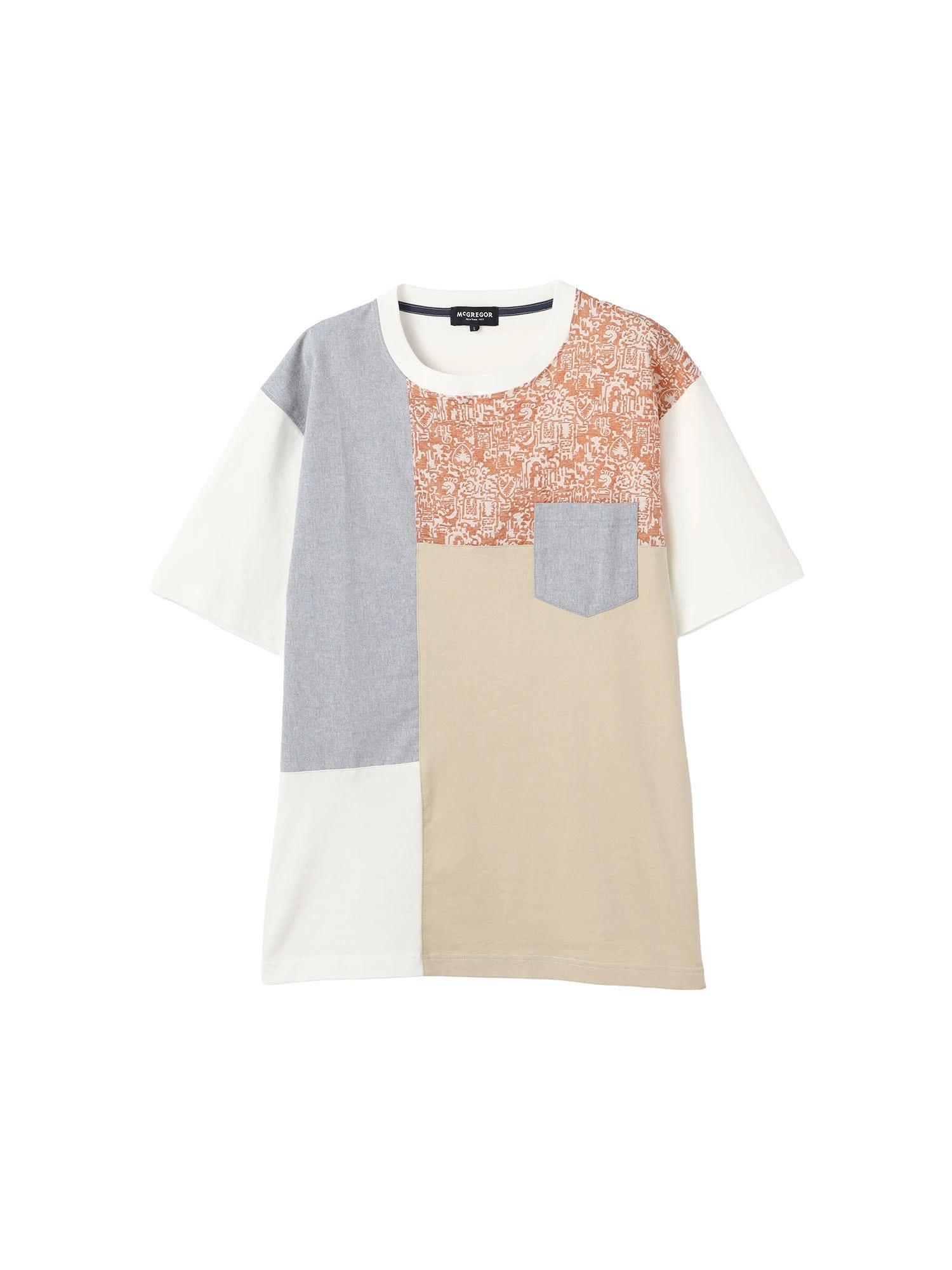 McGREGOR<メンズ>アーカイブリゾートブロッキングTシャツ アイボリー M