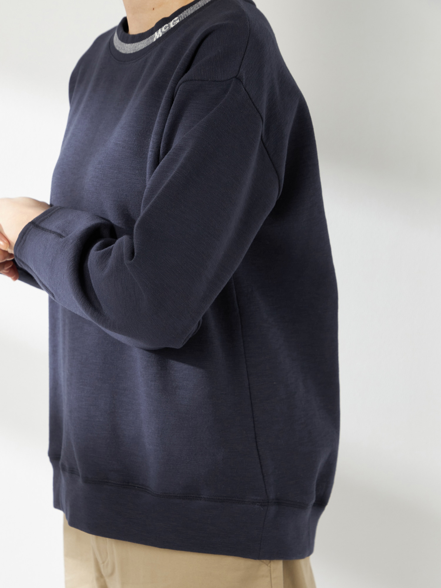 McGREGOR<ウィメンズ>コクーンシルエットスウェット ネイビー M