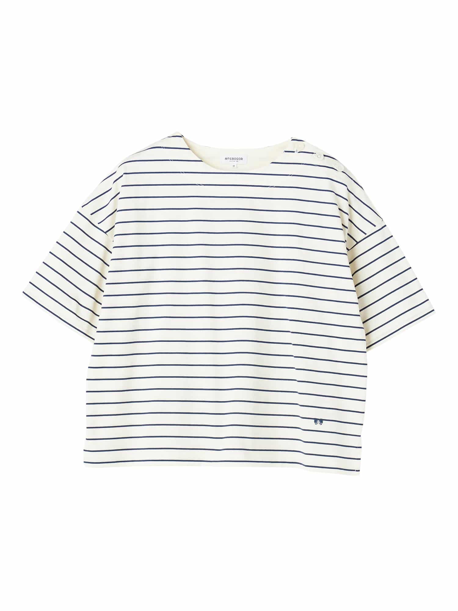 McGREGOR<ウィメンズ>マリンパネルボーダー アイボリー L