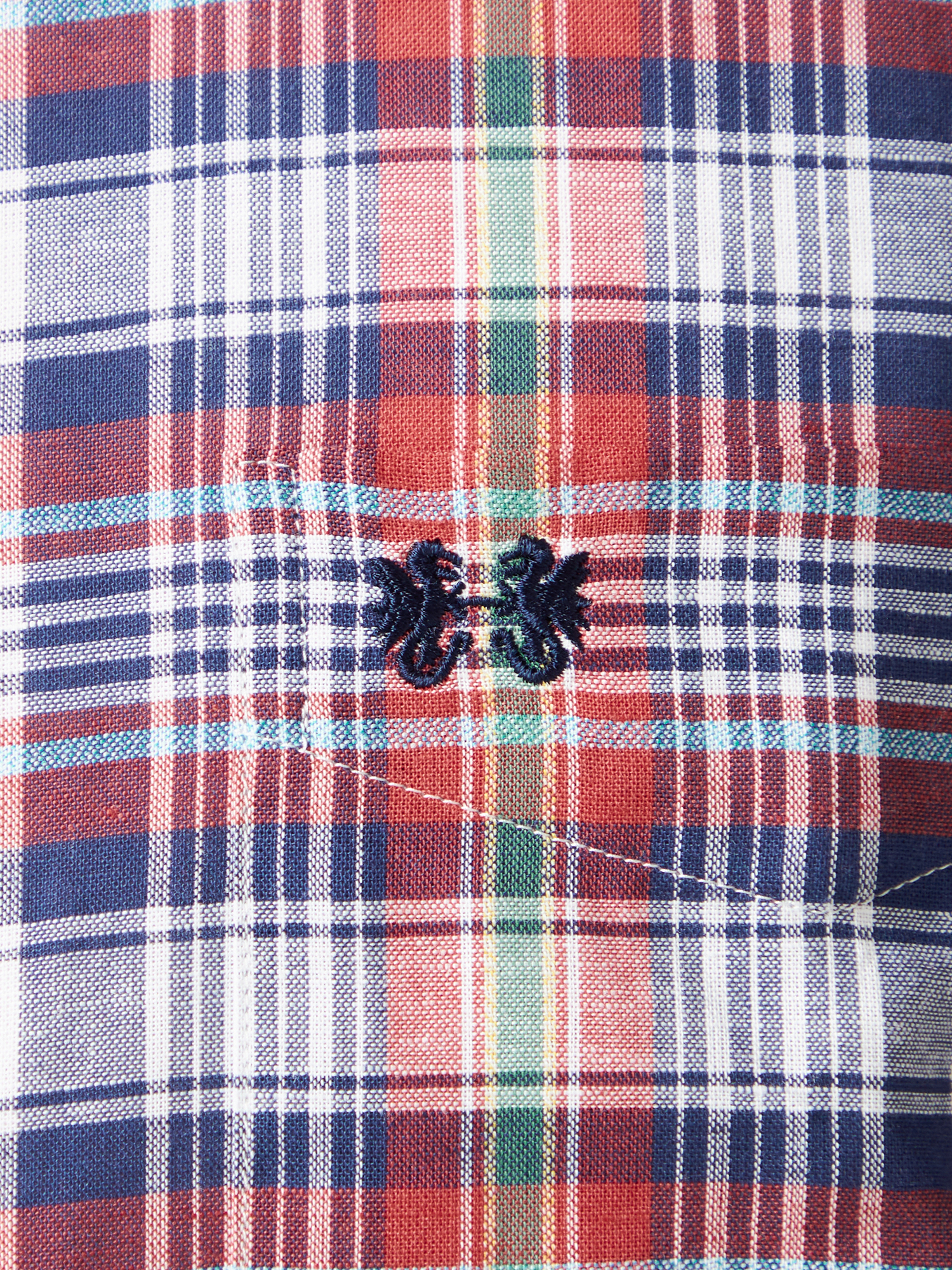 McGREGOR<メンズ>マドラスチェックシャツ レッド L