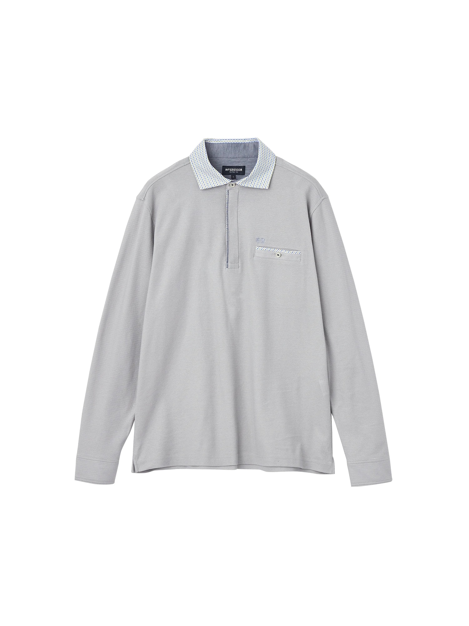 McGREGOR<メンズ>ジャージコンビポロ グレー M