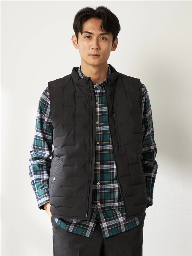 McGREGOR<メンズ>ステッチレスベスト ブラック L