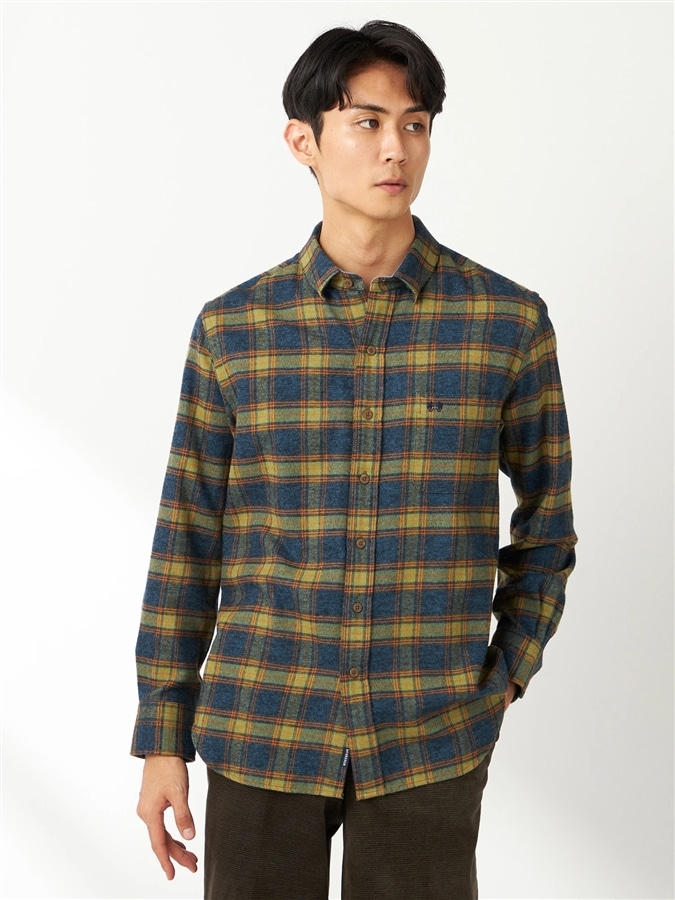 McGREGOR<メンズ>三つ杢チェック モス XL