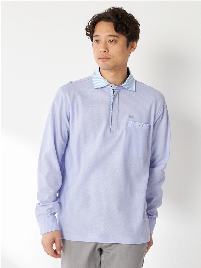 McGREGOR<メンズ>ジャージコンビポロ ラベンダー XL