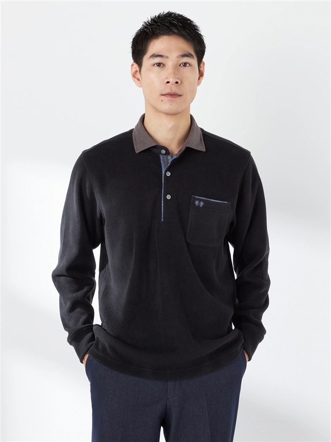 McGREGOR<メンズ>アクリル混カットソー ブラック L