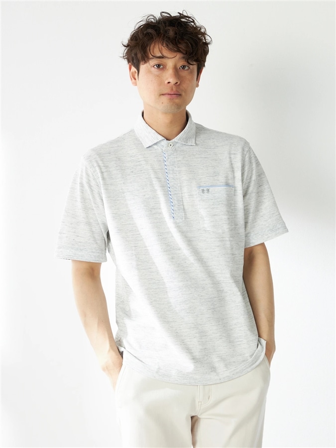 McGREGOR<メンズ>UVドライポロシャツ シルバーグレー L